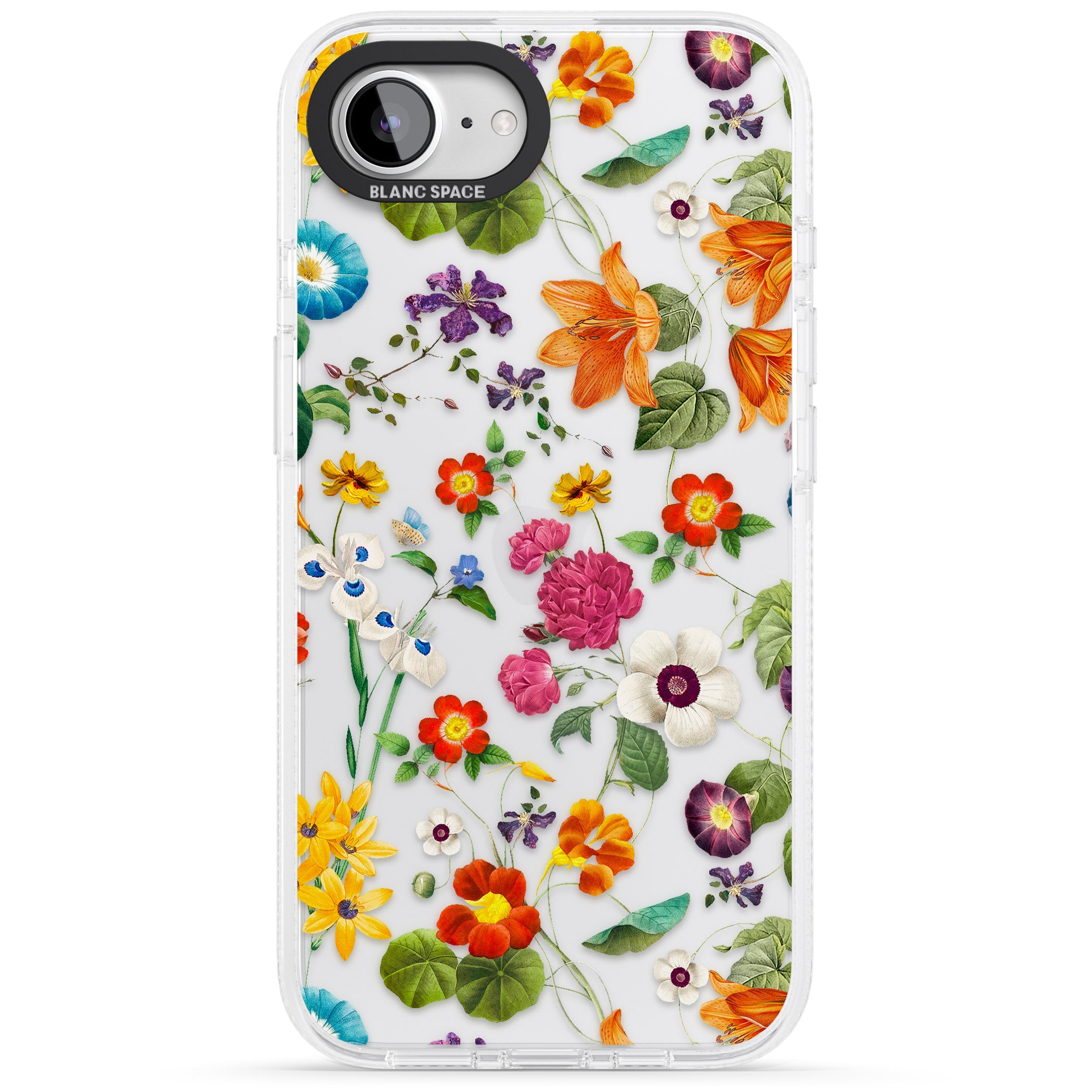 Whimsical Wildflowers iPhone 16e Clear Case Impact Air - Blanc Space