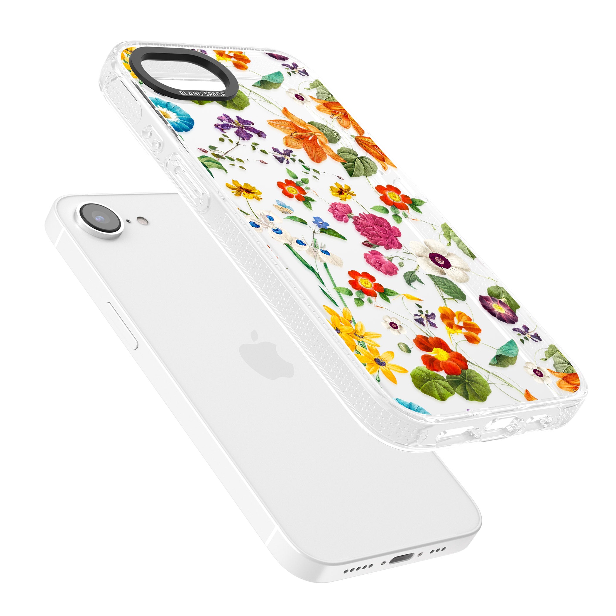 Whimsical Wildflowers iPhone 16e Clear Case Impact Air - Blanc Space