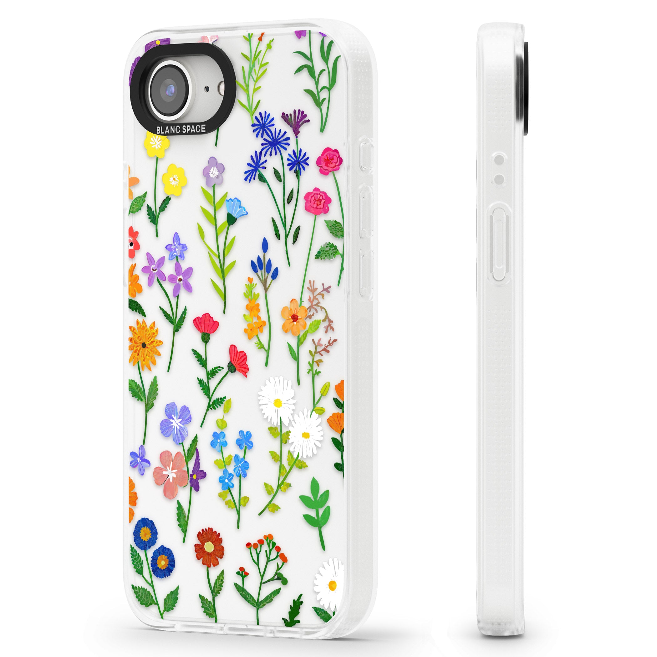 Wildflower Garden iPhone 16e Clear Case Impact Air - Blanc Space