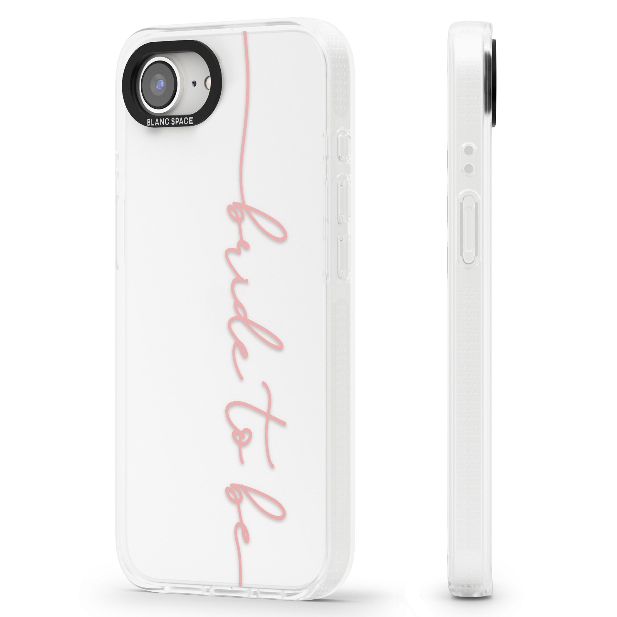 Bride to Be - Transparent Wedding Design iPhone 16e Clear Case Impact Air - Blanc Space