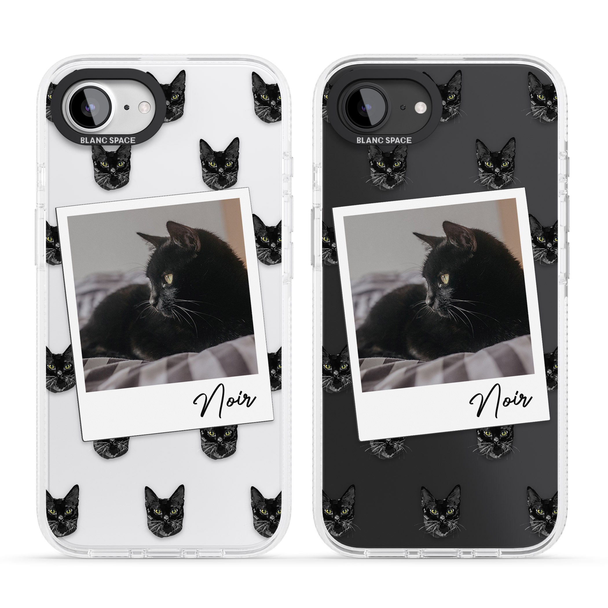 Personalised Bombay Cat Photo iPhone 16e Clear Case Impact Air - Blanc Space