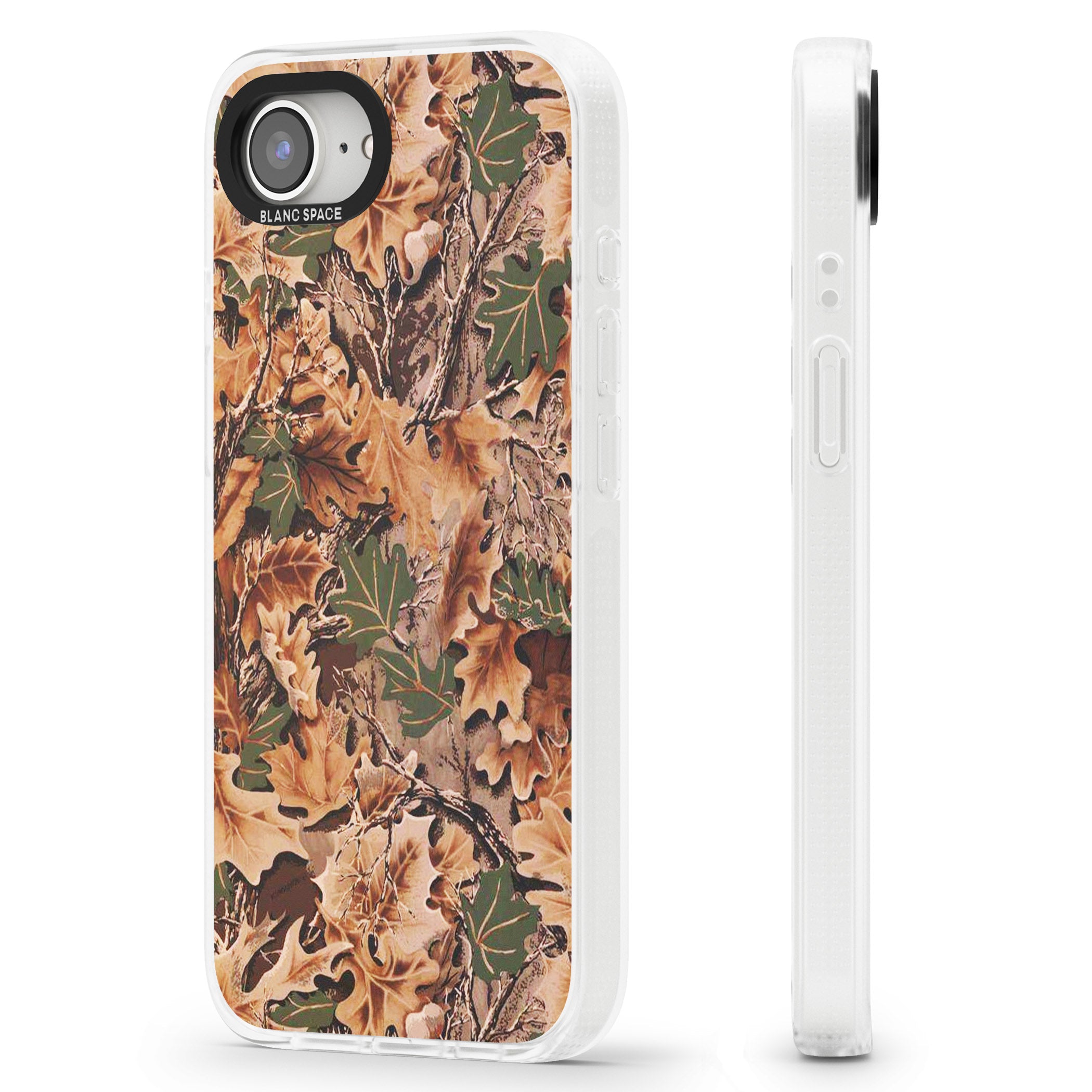 Realtree Camo iPhone 16e Clear Case Impact Air - Blanc Space