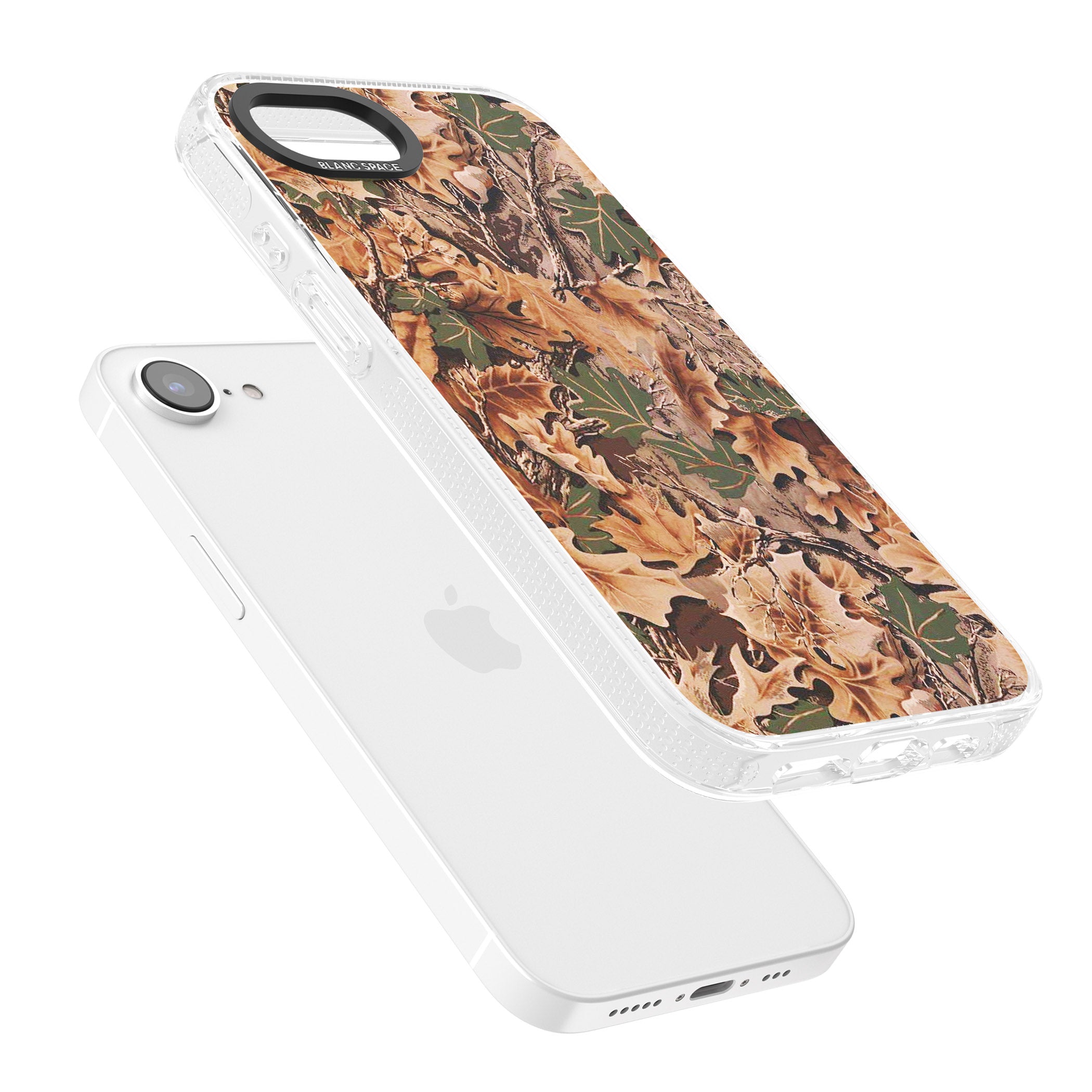 Realtree Camo iPhone 16e Clear Case Impact Air - Blanc Space