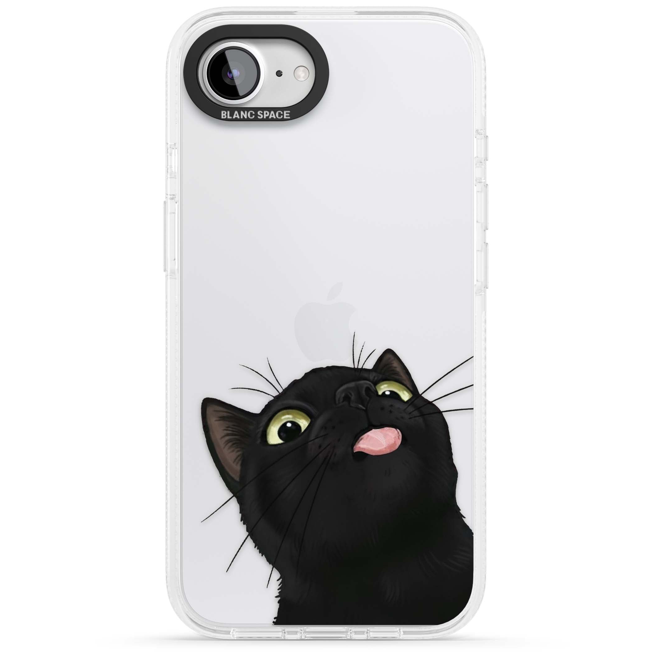 Black Cat Energy for her iPhone case | Clear Case Impact Air case for iPhone 16e, iPhone 17e