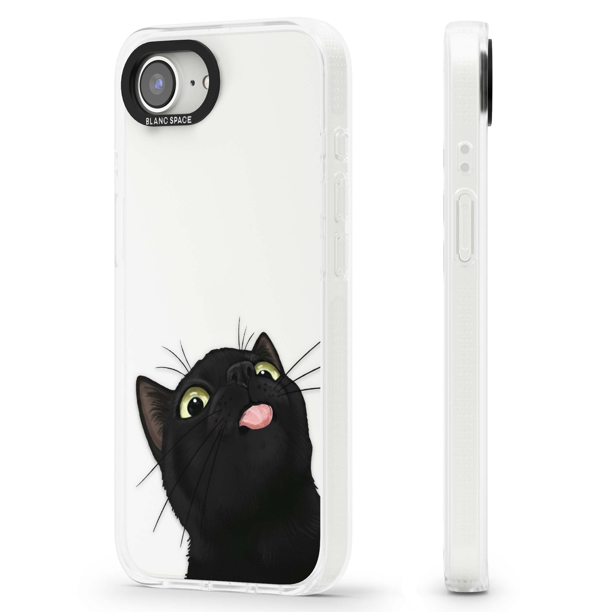 Black Cat Energy for her iPhone case | Clear Case Impact Air case for iPhone 16e, iPhone 17e