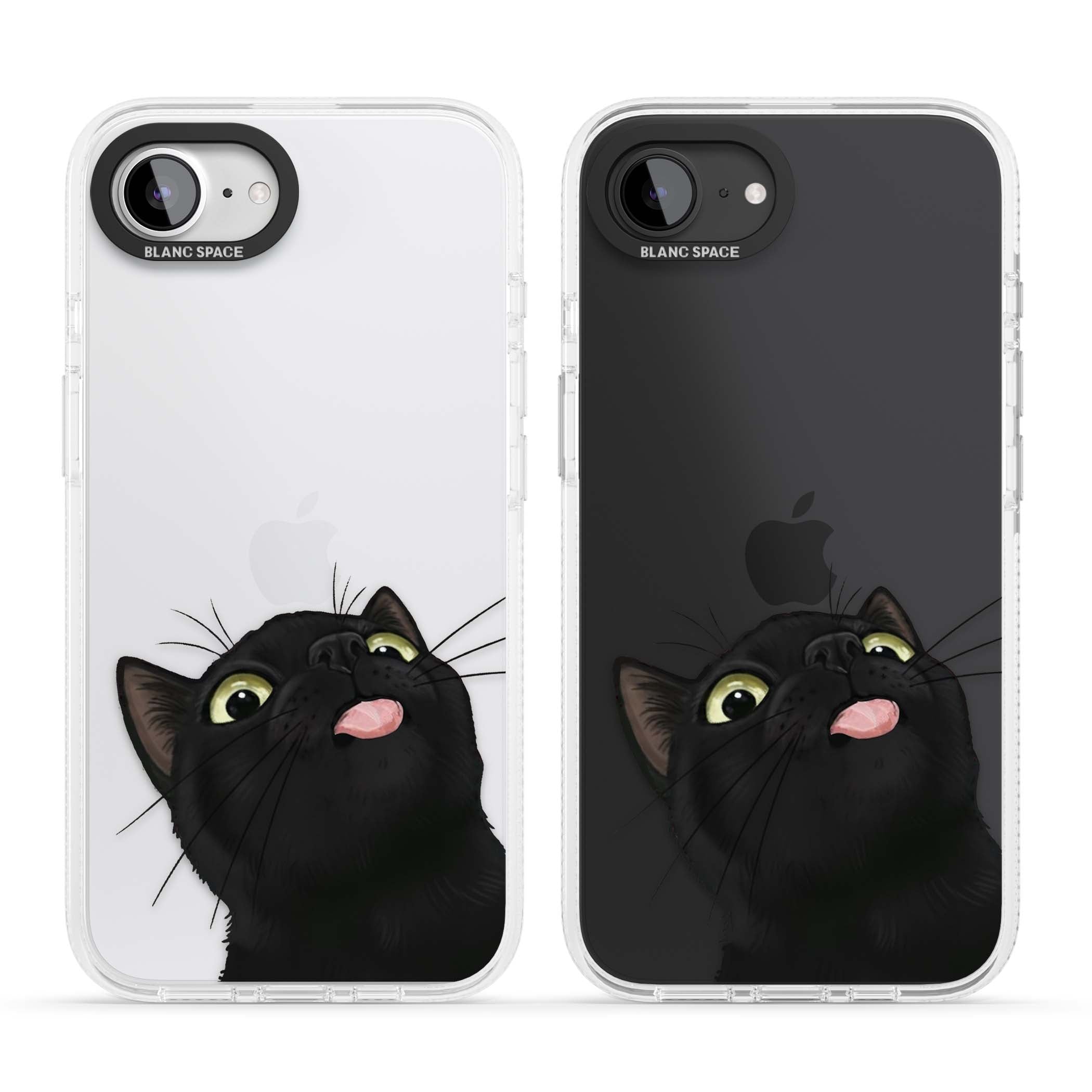 Black Cat Energy for her iPhone case | Clear Case Impact Air case for iPhone 16e, iPhone 17e