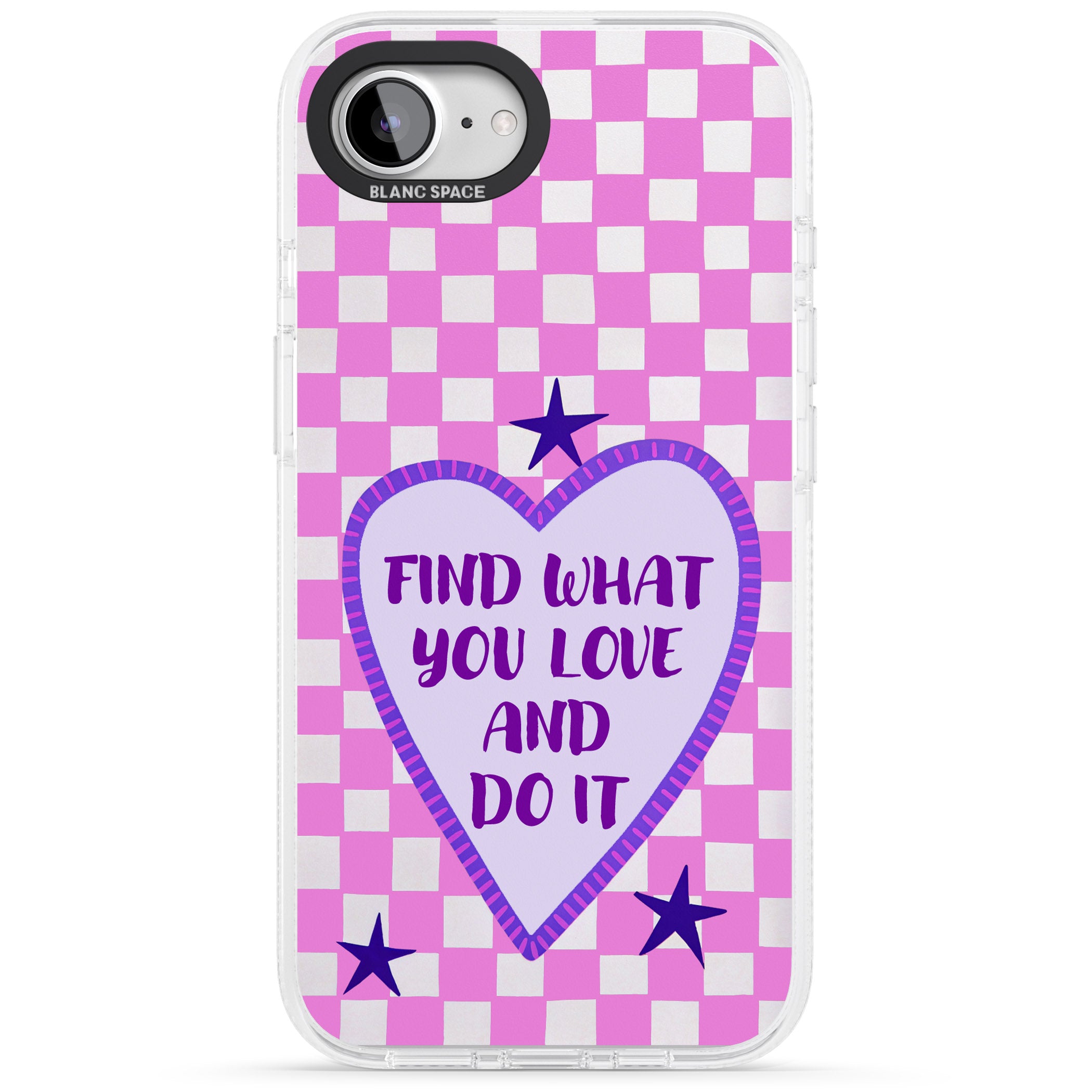 Find What You Love iPhone 16e Clear Case Impact Air - Blanc Space