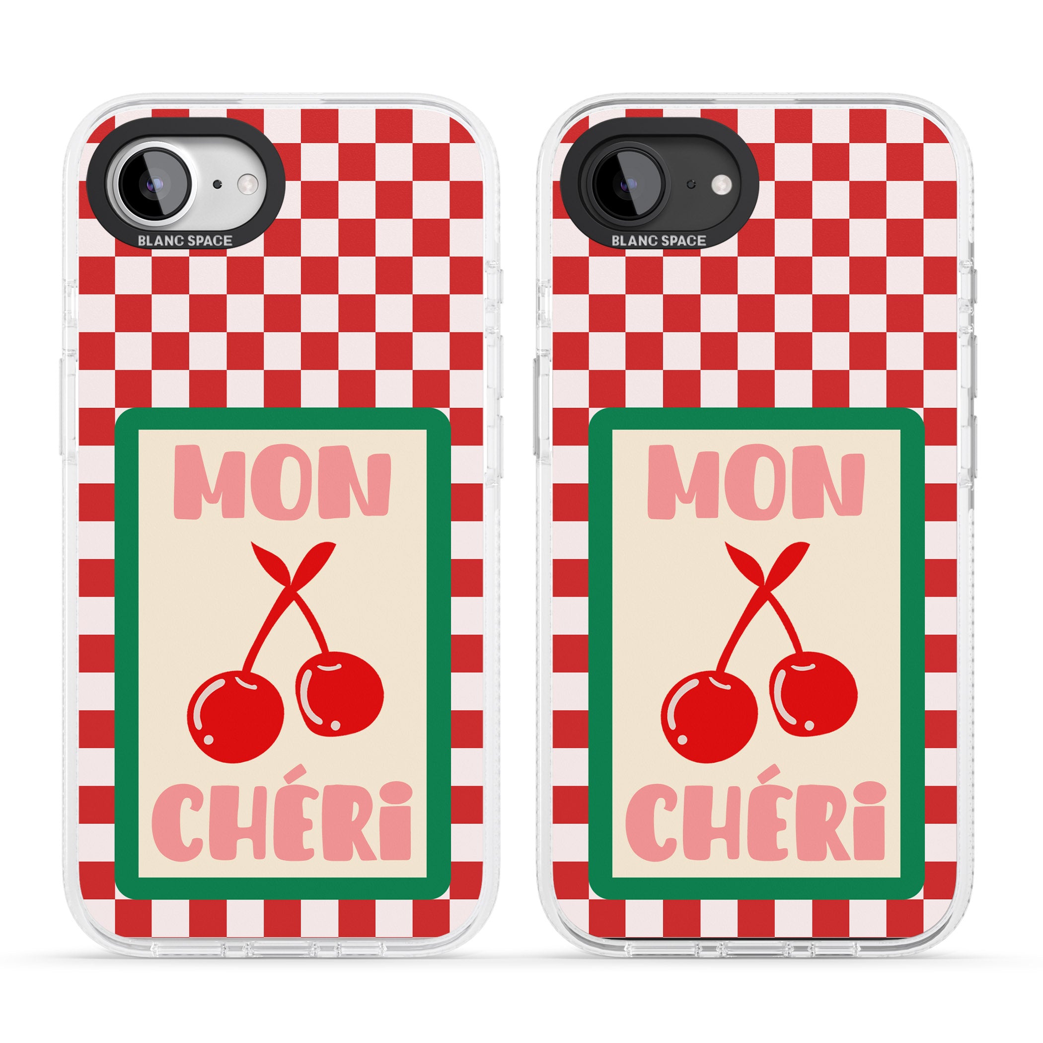 Mon Cheri iPhone 16e Clear Case Impact Air - Blanc Space