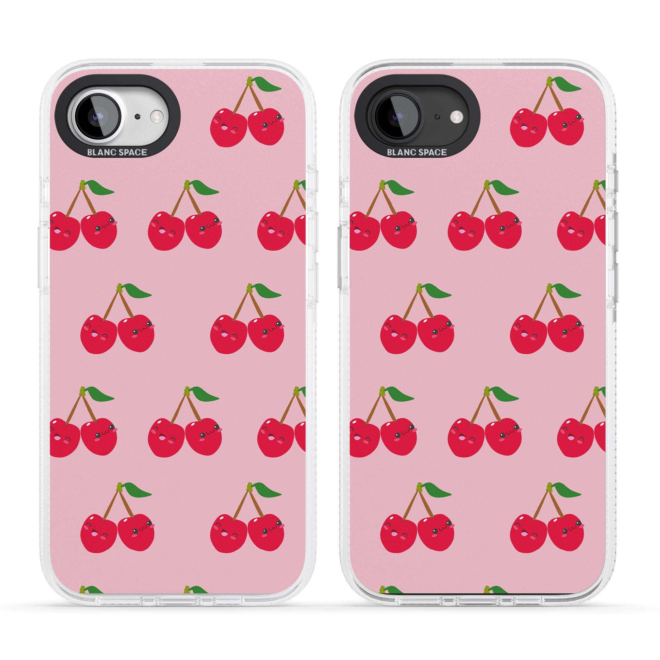 Cheeky Cherry iPhone 16e Clear Case Impact Air - Blanc Space