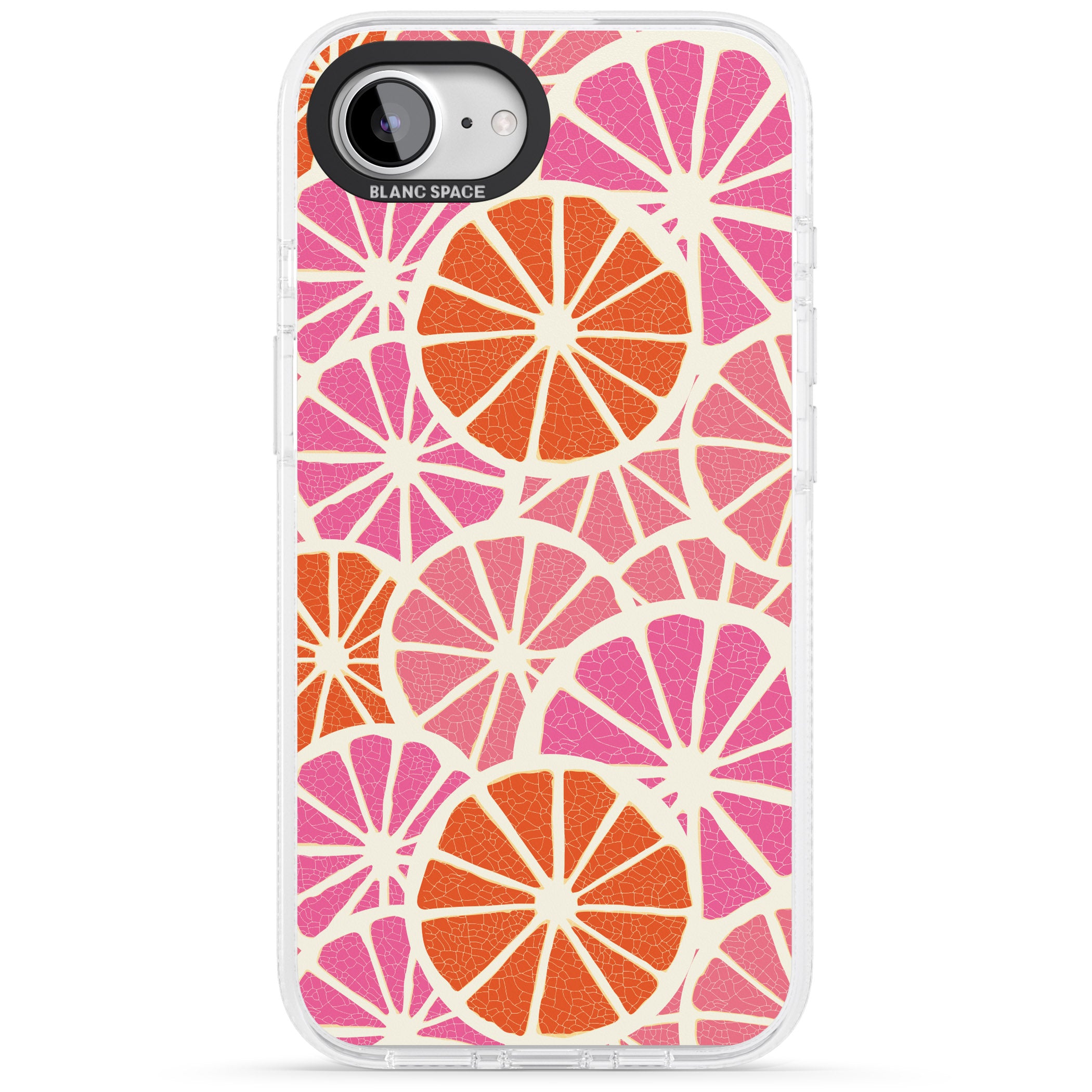 Citrus Slices iPhone 16e Clear Case Impact Air - Blanc Space