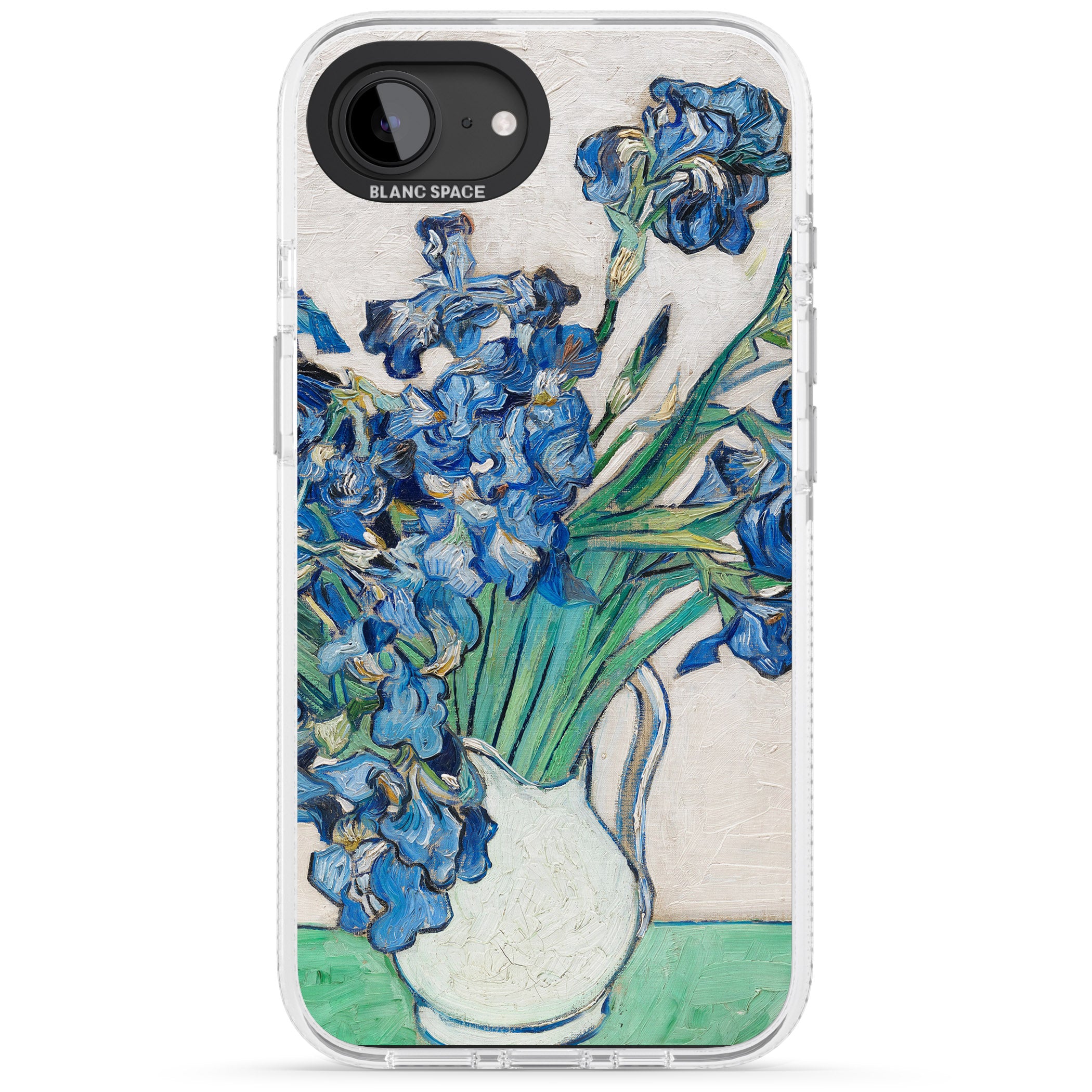 Irises by Vincent Van Gogh iPhone 16e Clear Case Impact Air - Blanc Space