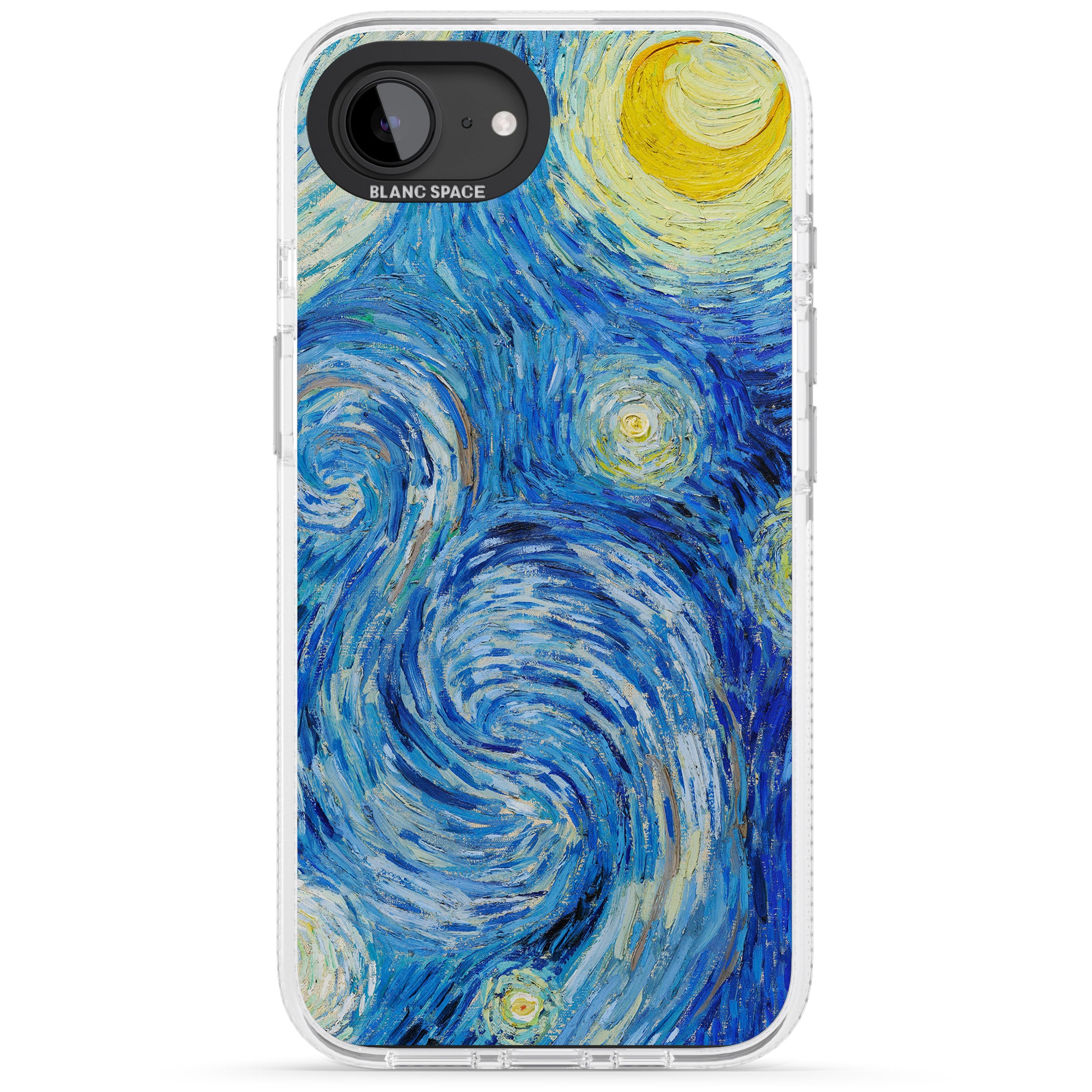The Starry Night by Vincent Van Gogh iPhone 16e Clear Case Impact Air - Blanc Space