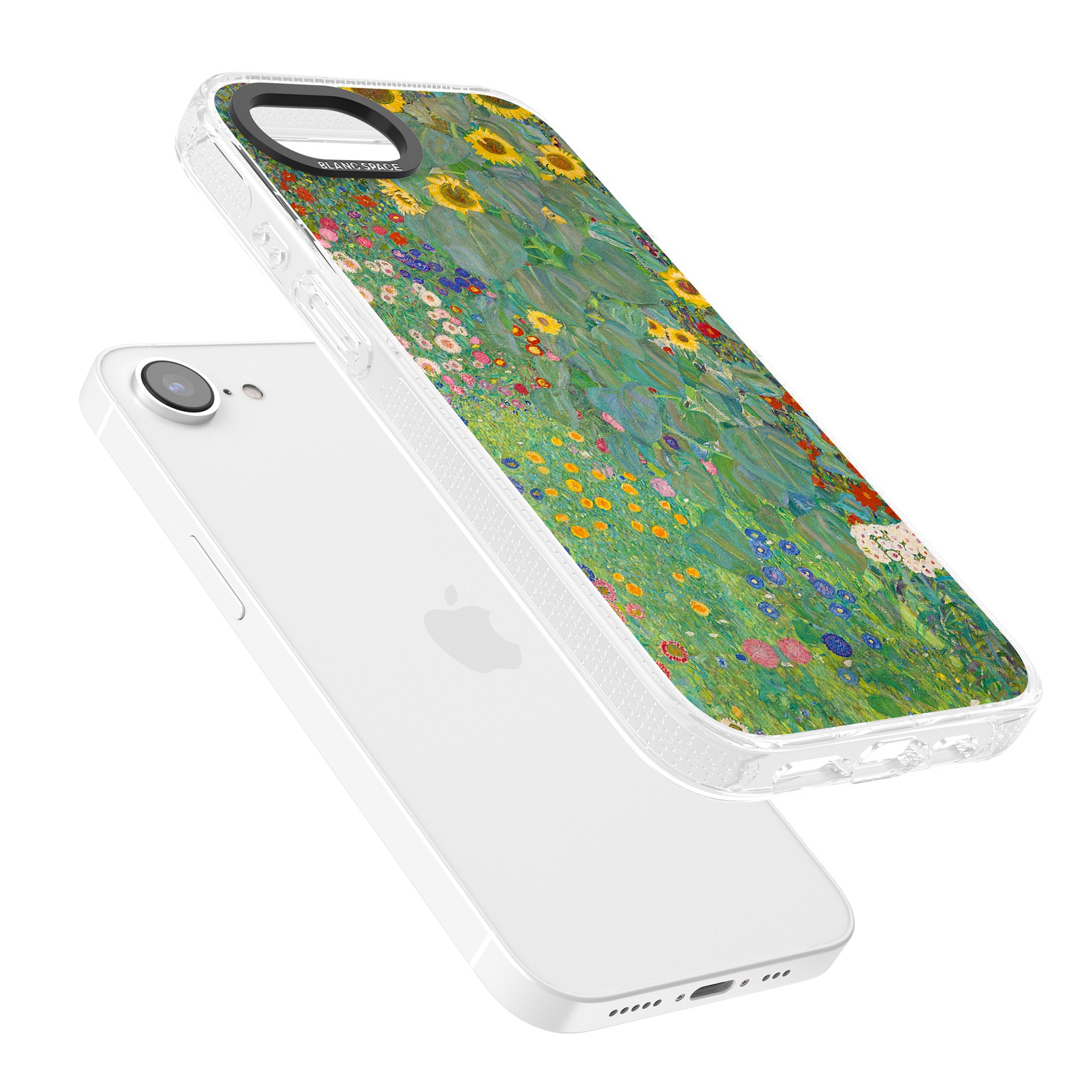 Farm Garden with Sunflowers iPhone 16e Clear Case Impact Air - Blanc Space