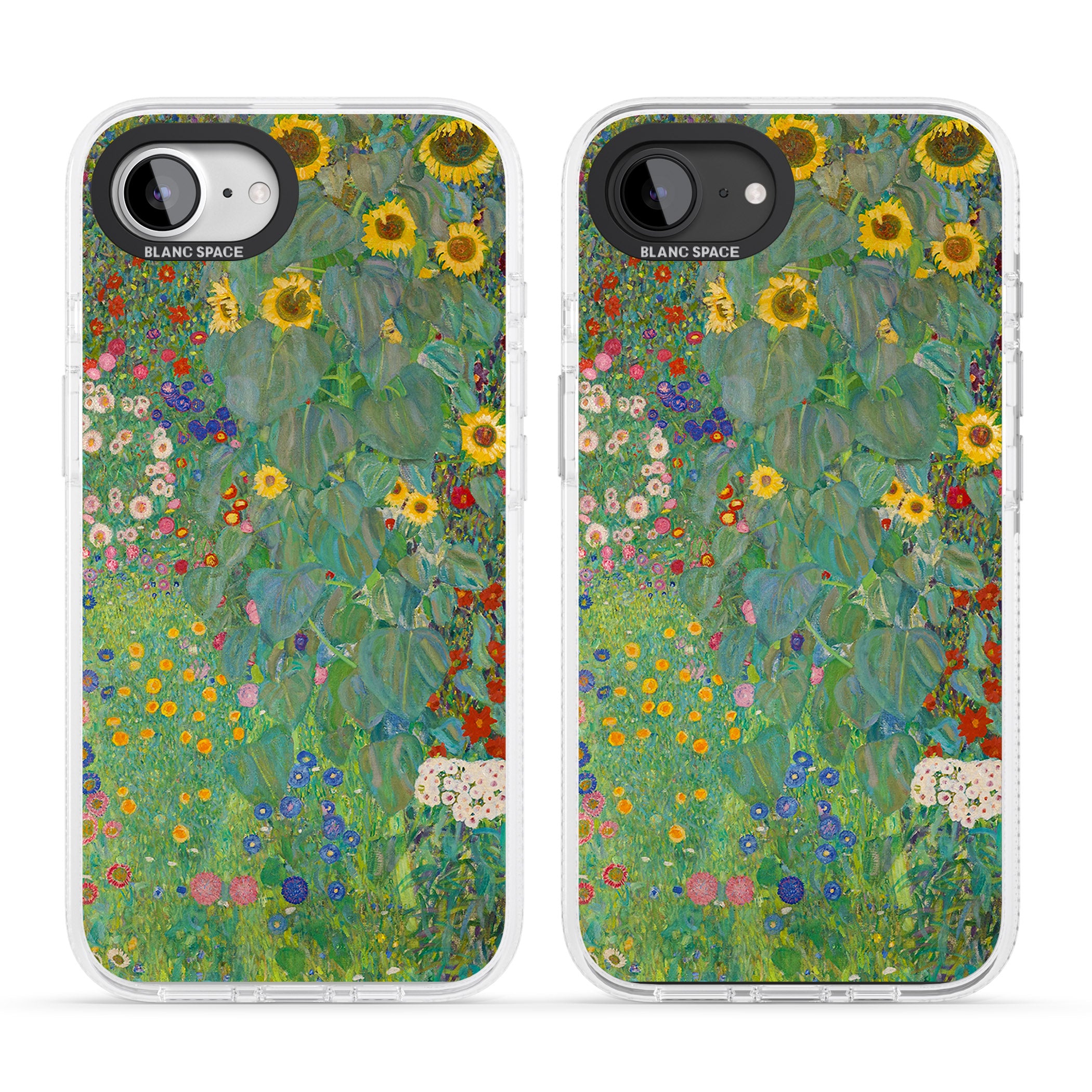 Farm Garden with Sunflowers iPhone 16e Clear Case Impact Air - Blanc Space