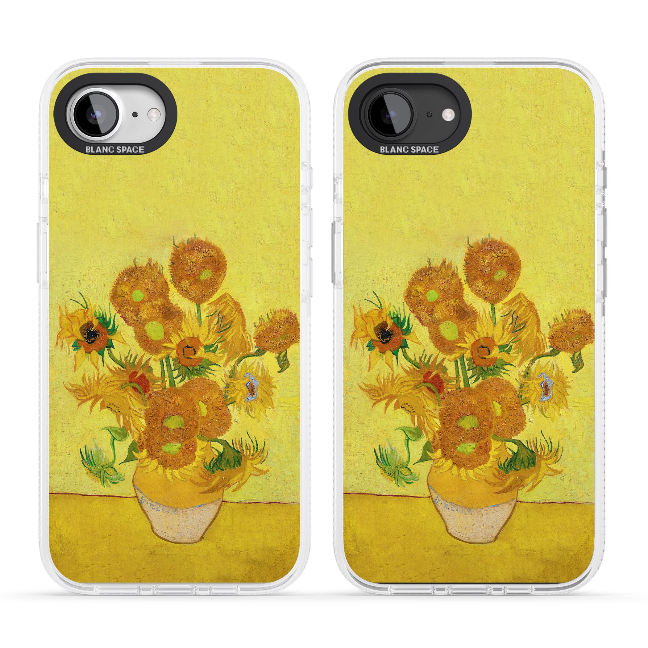 Sunflowers iPhone 16e Clear Case Impact Air - Blanc Space