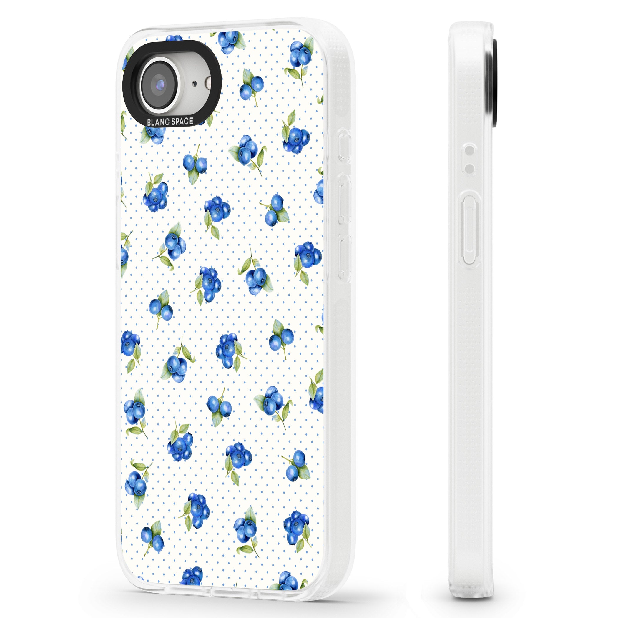Blueberry Picnic iPhone 16e Clear Case Impact Air - Blanc Space