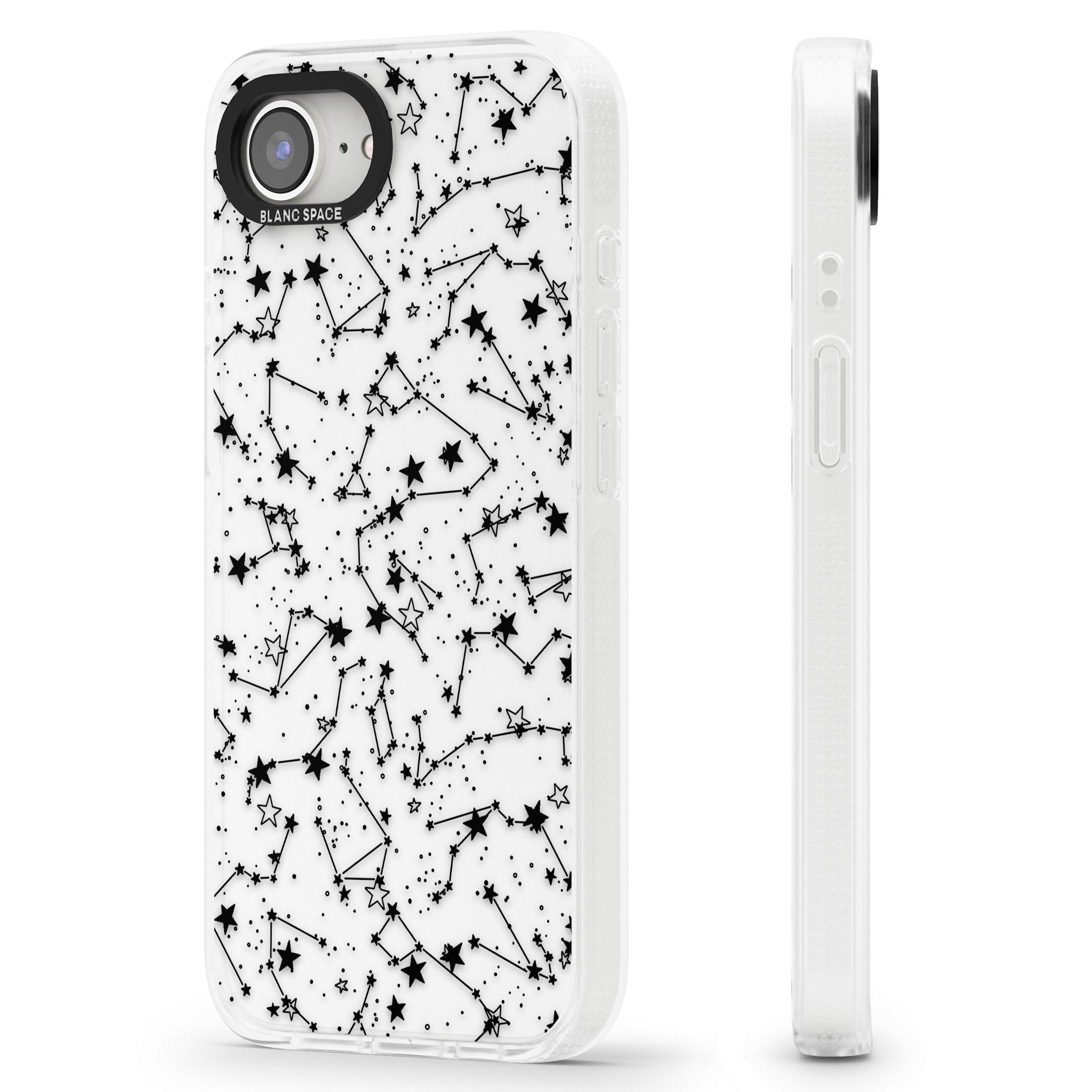 Constellations iPhone 16e Clear Case Impact Air - Blanc Space