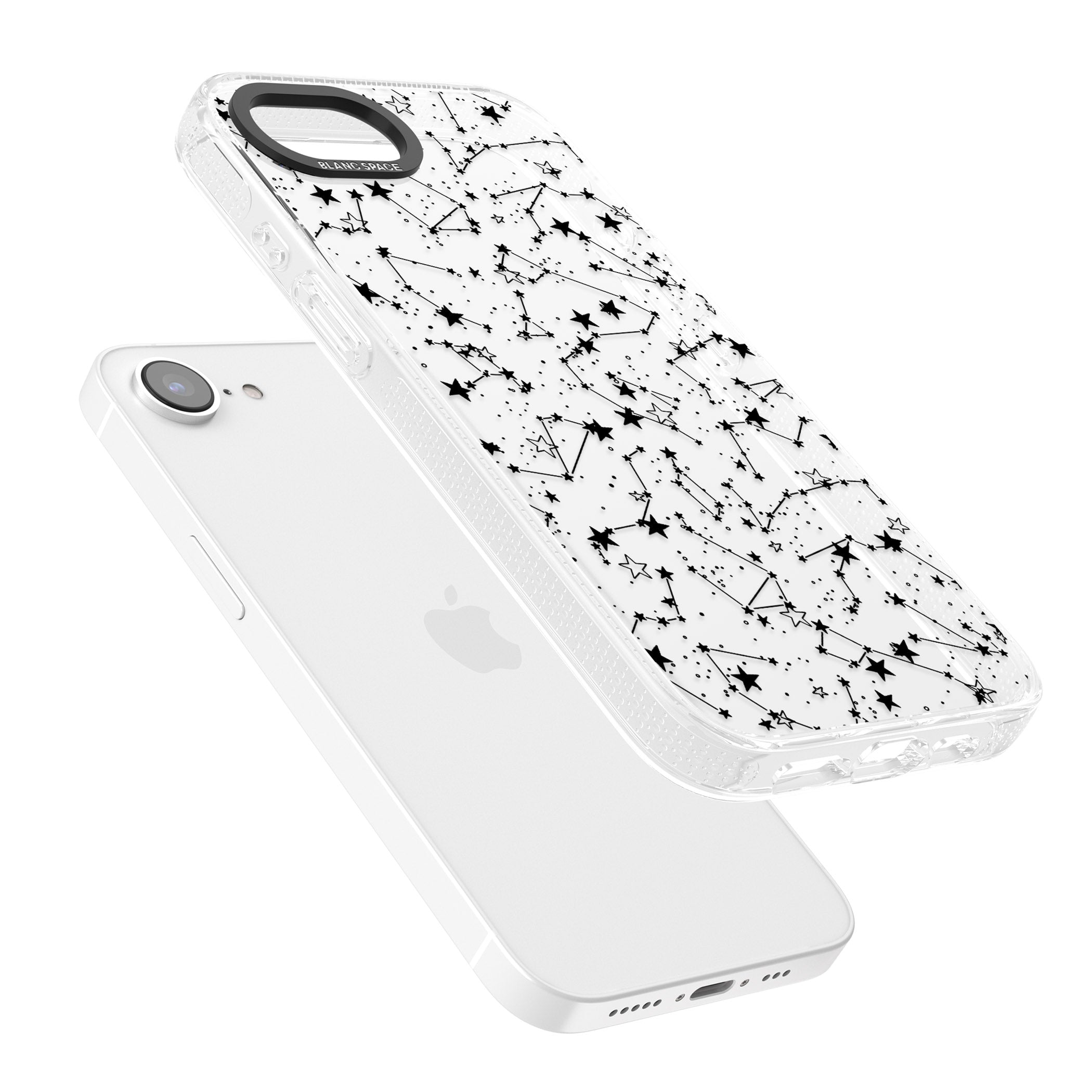 Constellations iPhone 16e Clear Case Impact Air - Blanc Space