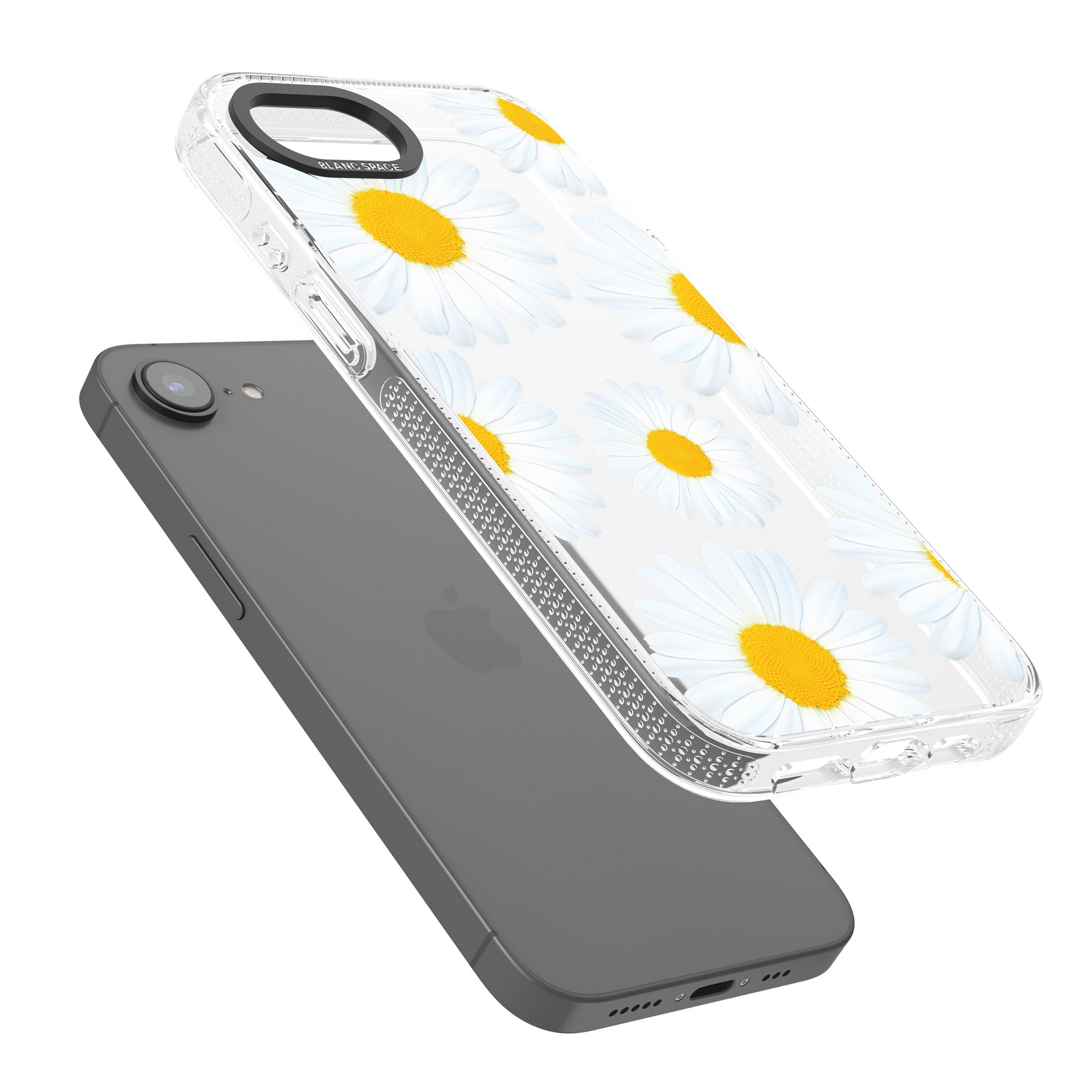 Summer Daisy iPhone 16e Clear Case Impact Air - Blanc Space