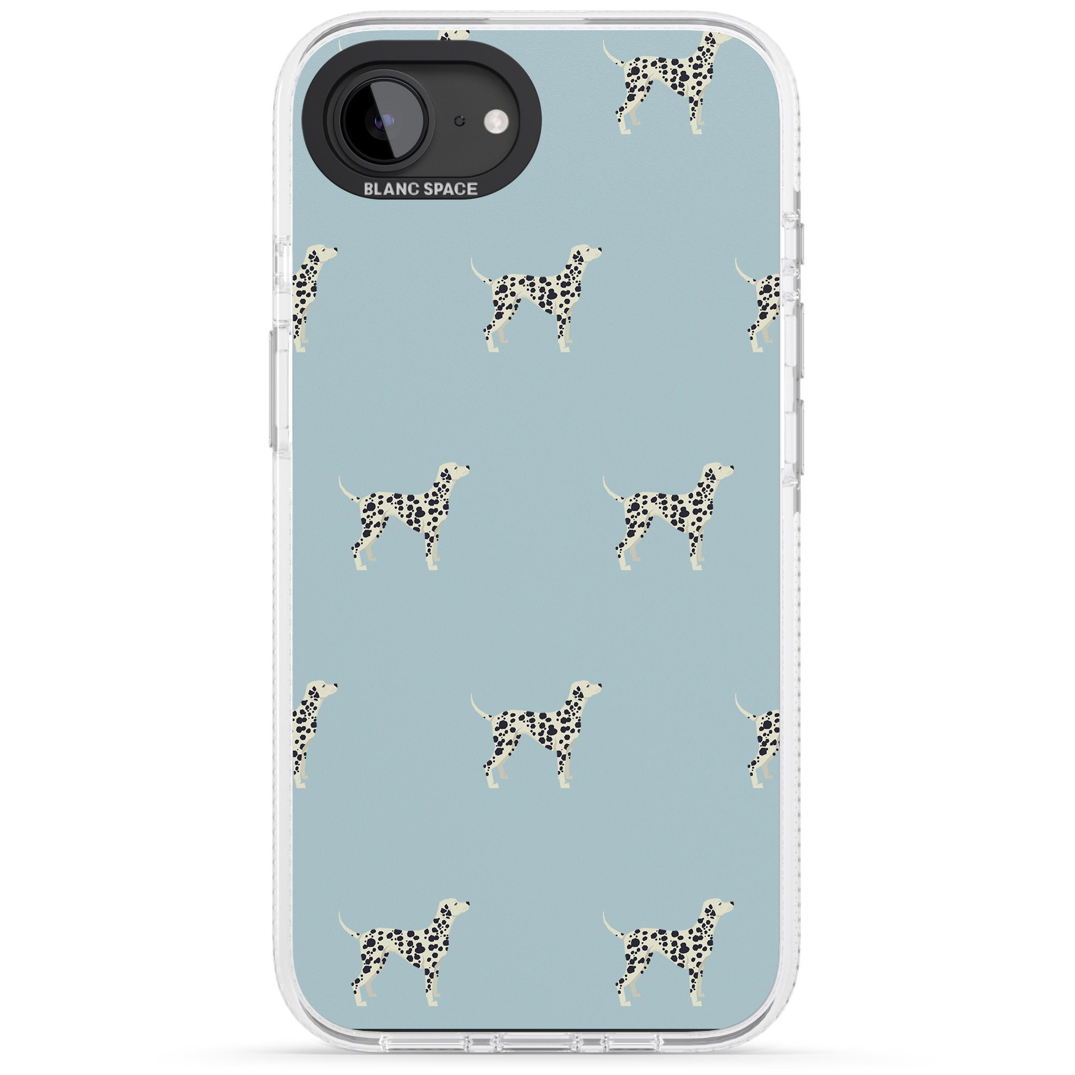 Dalmation Dog Pattern iPhone 16e Clear Case Impact Air - Blanc Space