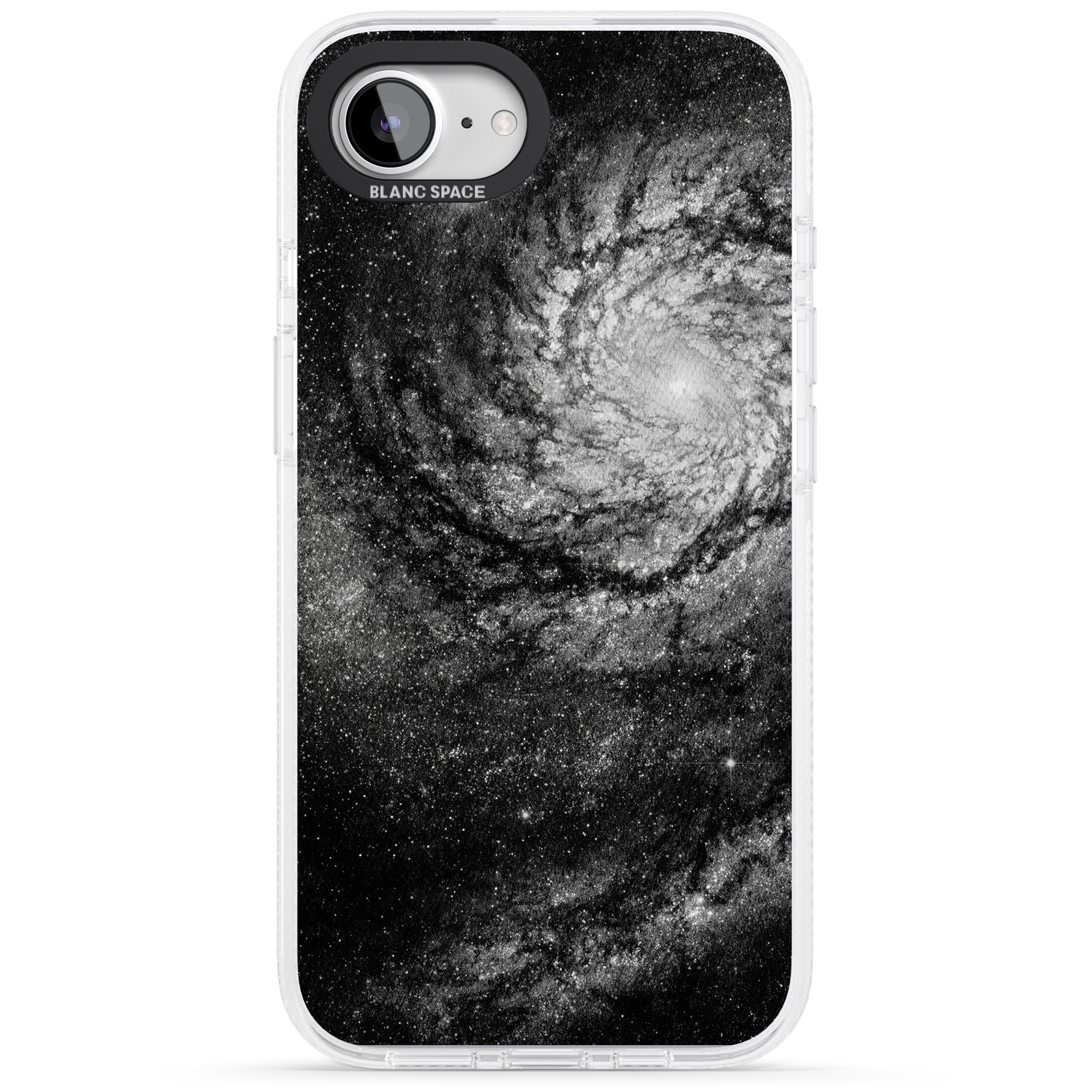 Night Sky Galaxies: Milky Way Galaxy iPhone 16e Clear Case Impact Air - Blanc Space