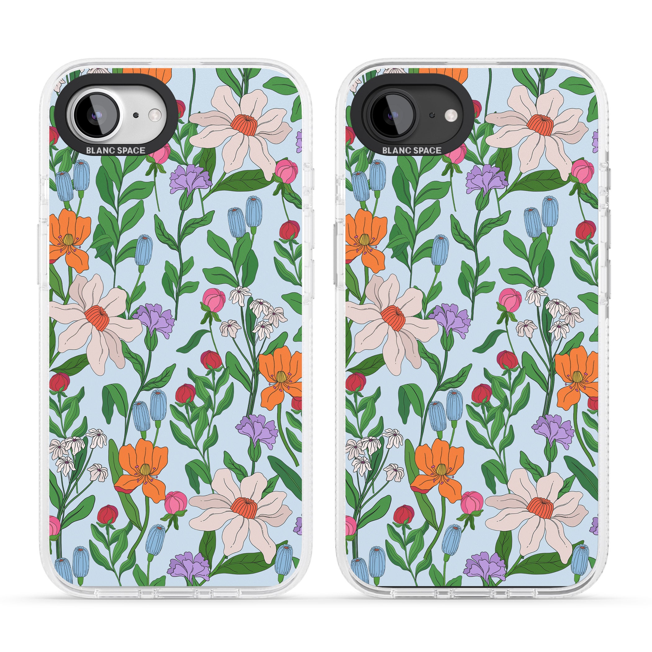 Full Bloom - Background iPhone 16e Clear Case Impact Air - Blanc Space
