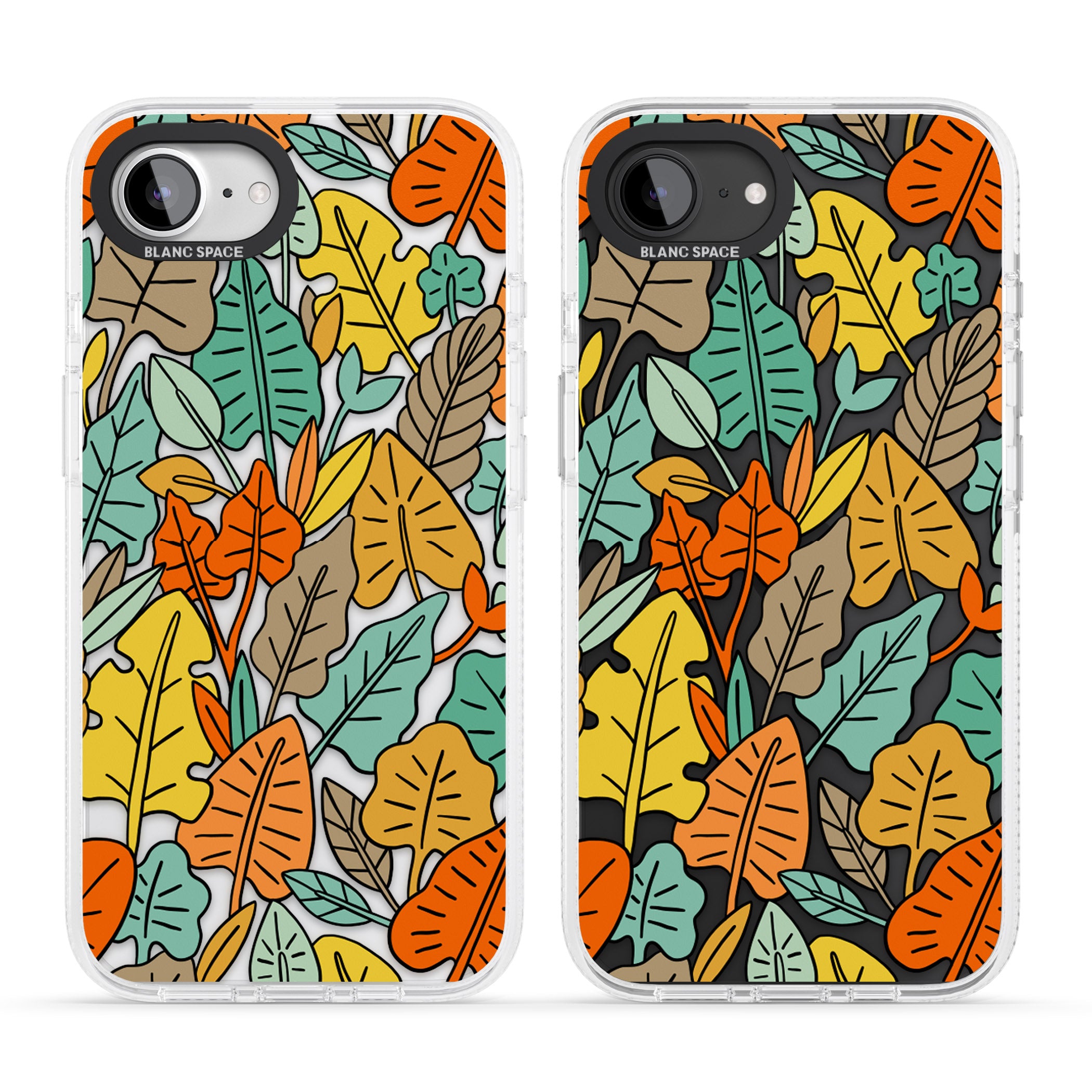 Pastel Toned Autumn Leaves iPhone 16e Clear Case Impact Air - Blanc Space