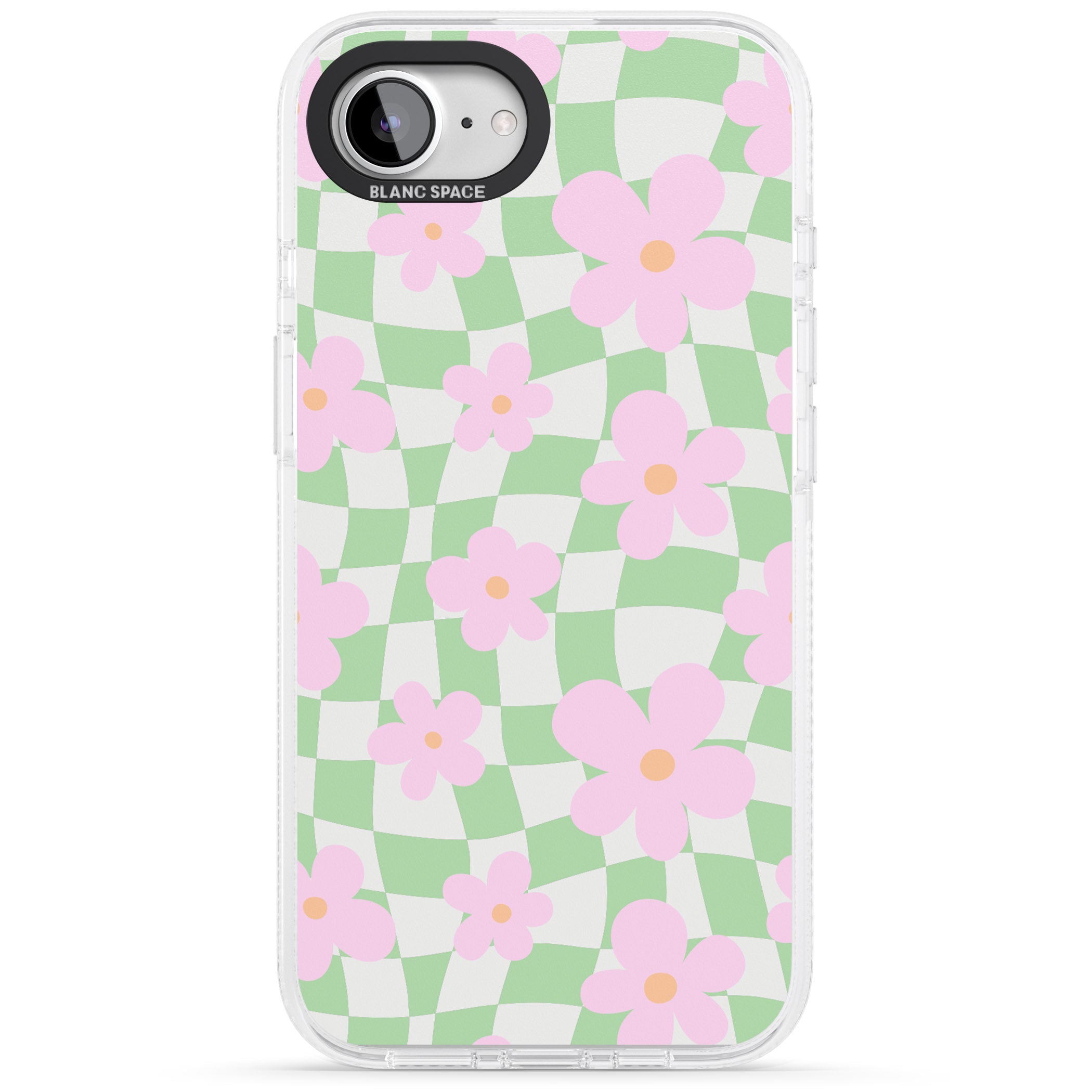 Spring Picnic iPhone 16e Clear Case Impact Air - Blanc Space