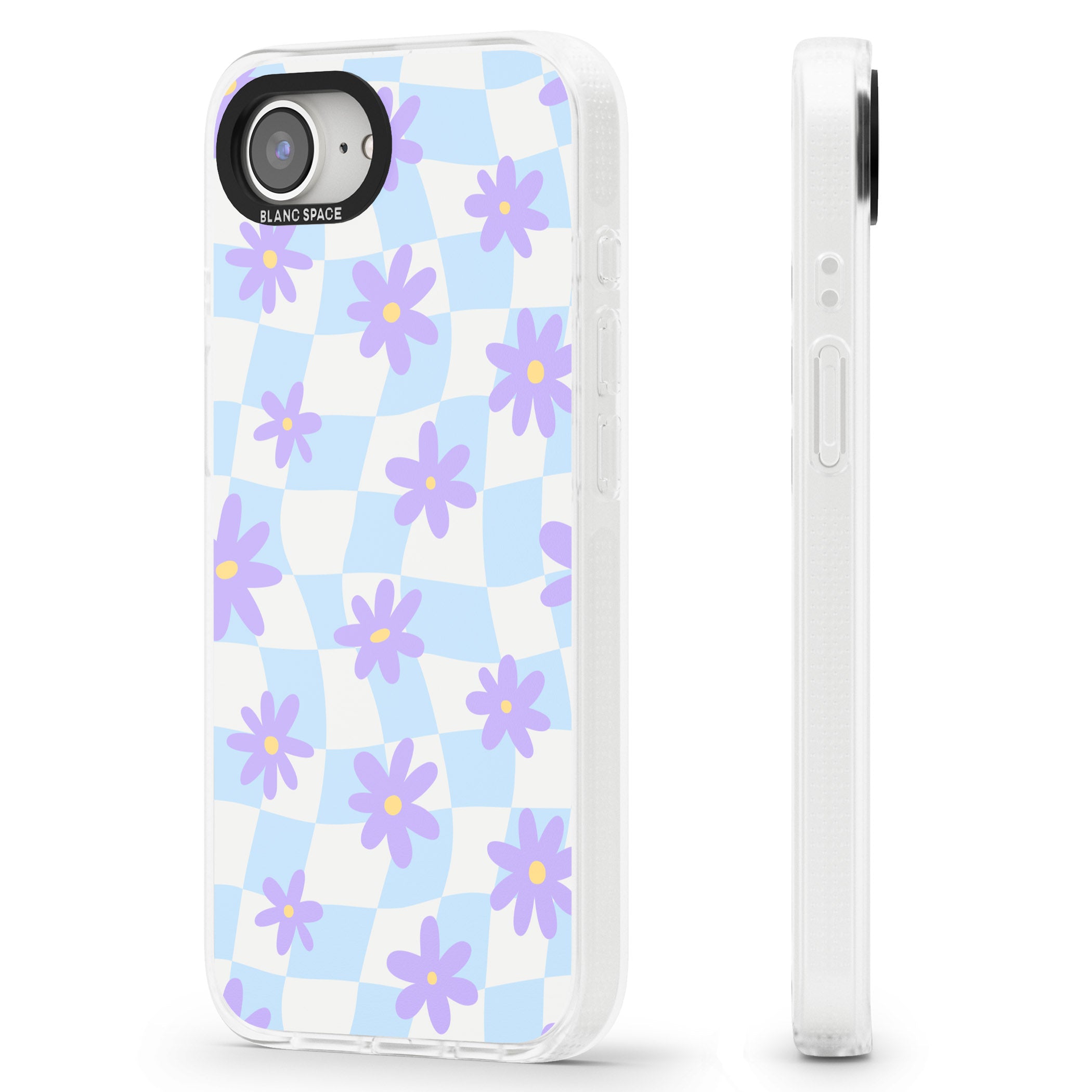 Serene Skies & Flowers iPhone 16e Clear Case Impact Air - Blanc Space