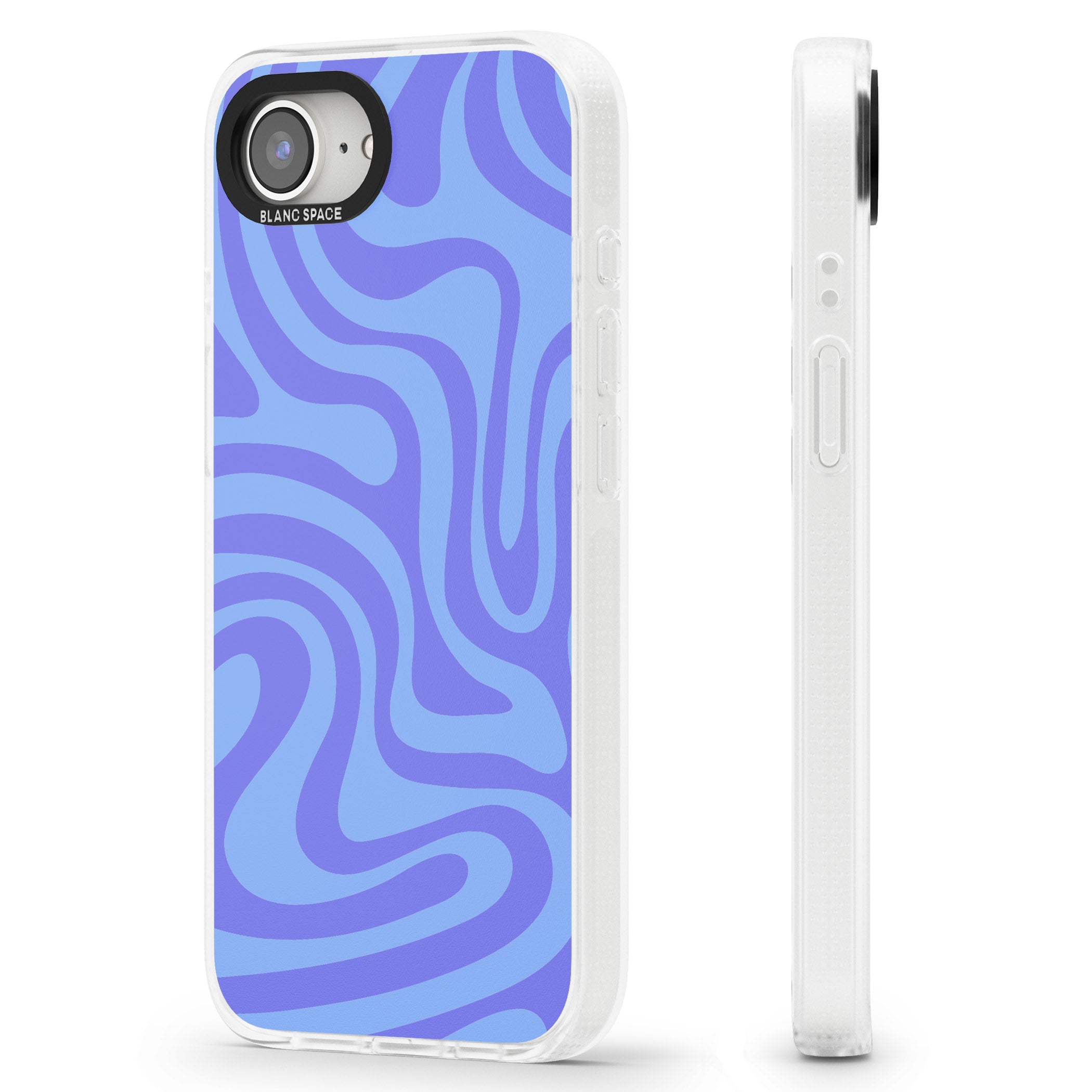 Tranquil Waves iPhone 16e Clear Case Impact Air - Blanc Space