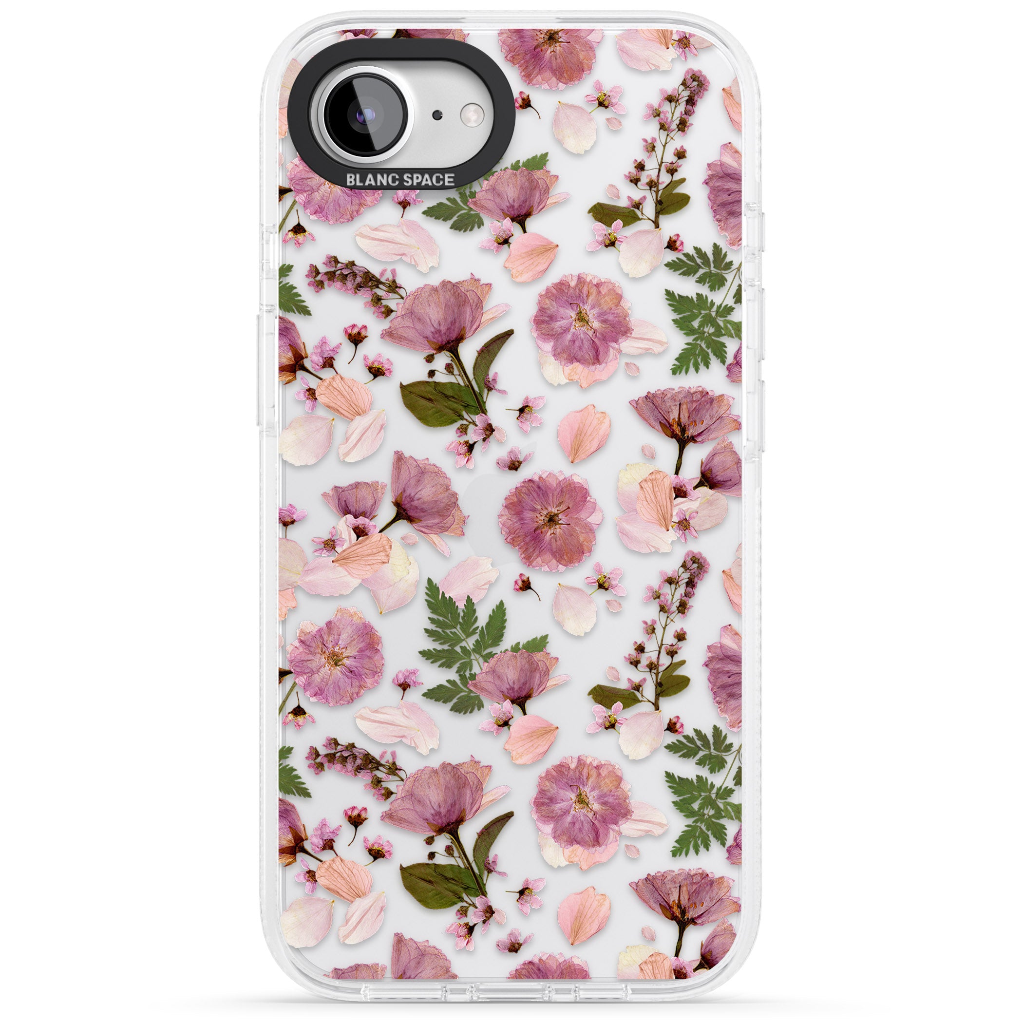 Floral Menagerie Transparent Design iPhone 16e Clear Case Impact Air - Blanc Space