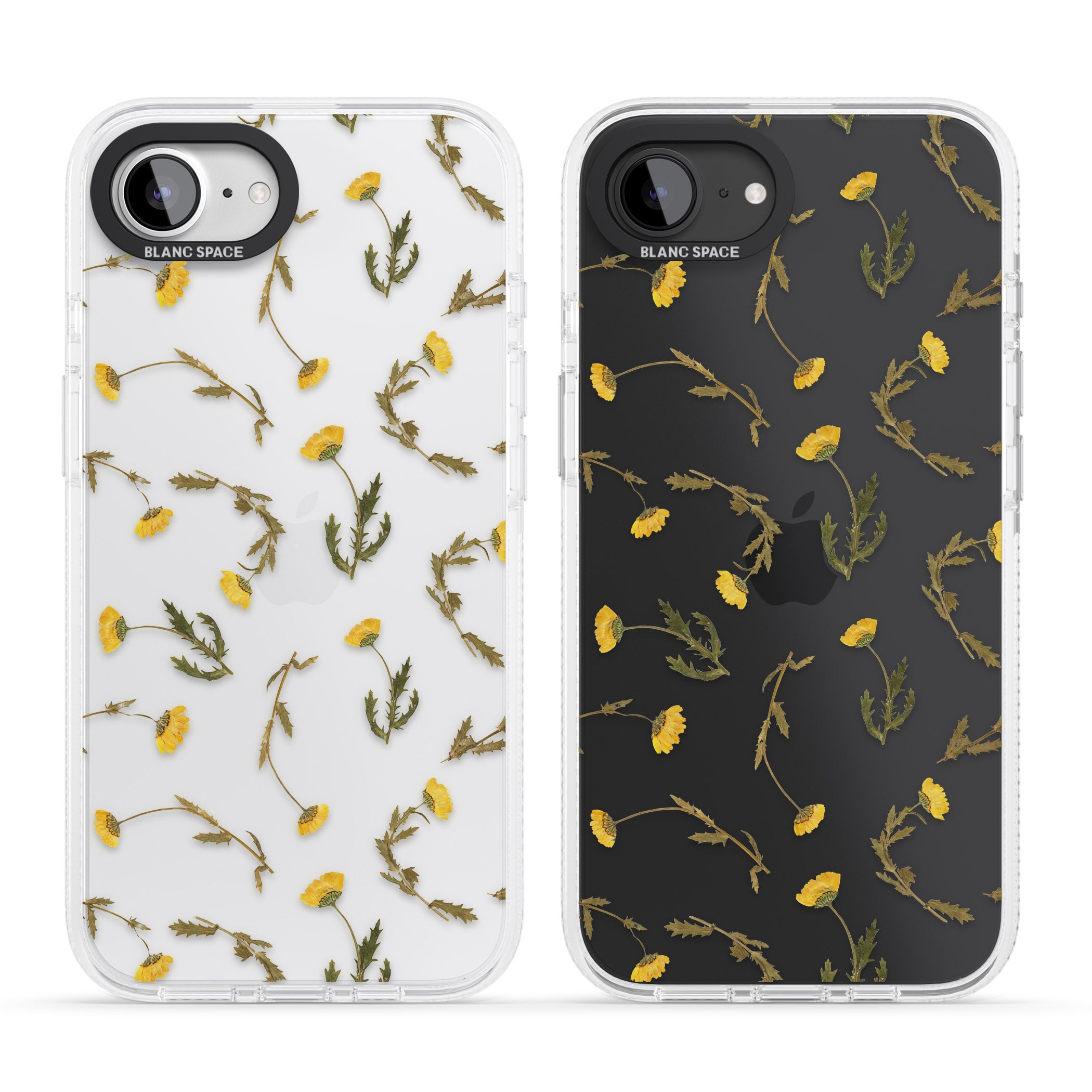 Long Stemmed Wildflowers - Dried Flower-Inspired iPhone 16e Clear Case Impact Air - Blanc Space