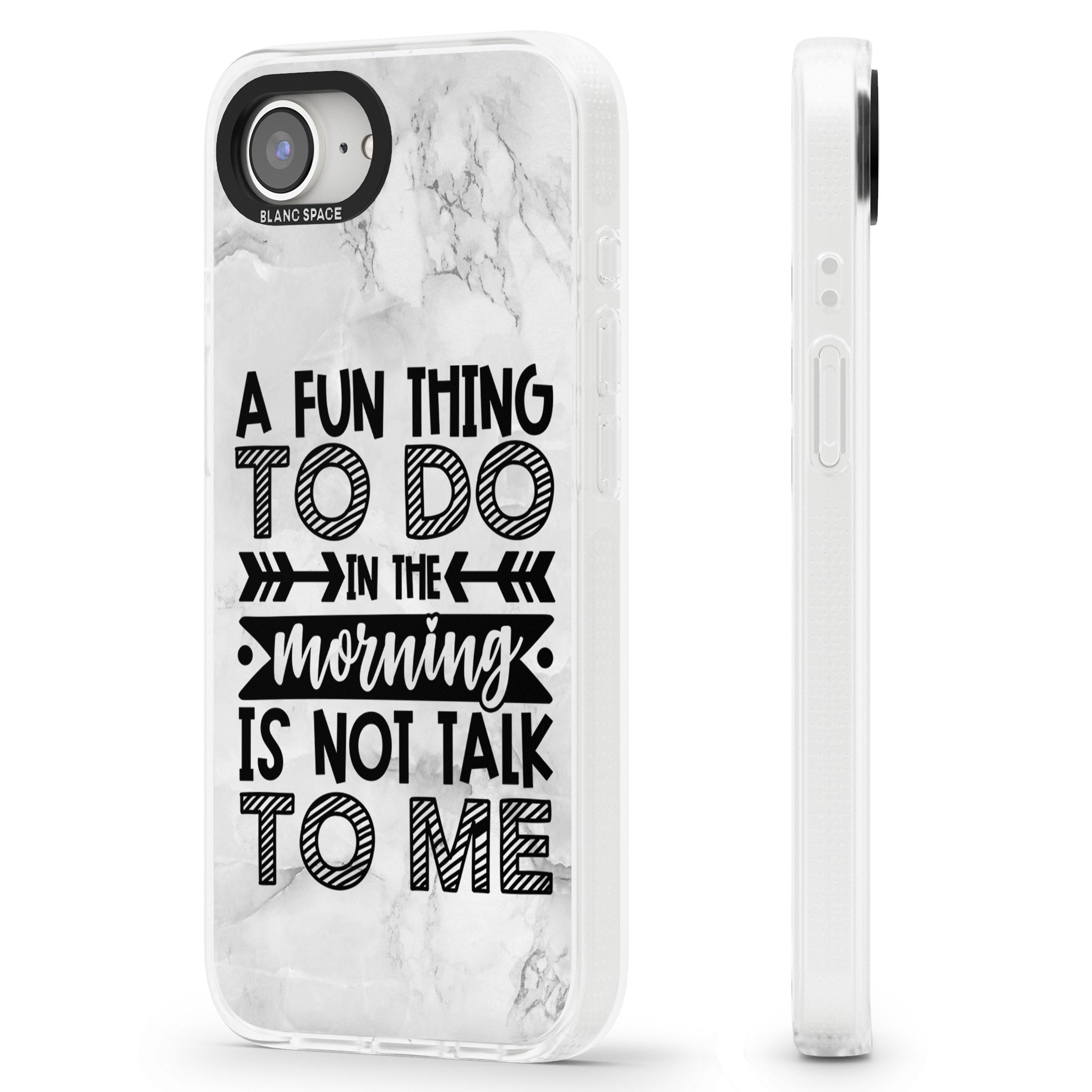 A Fun thing to do iPhone 16e Clear Case Impact Air - Blanc Space