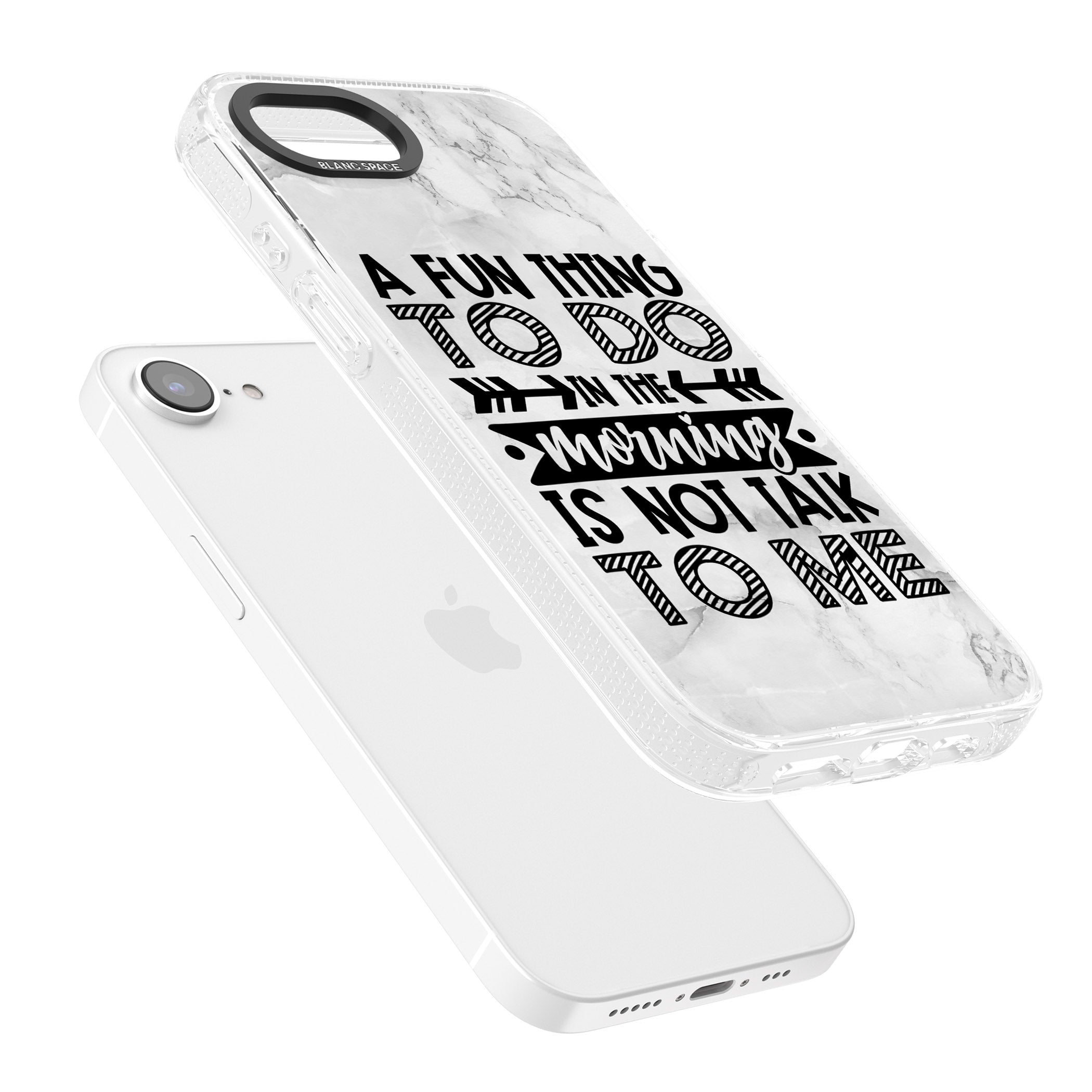 A Fun thing to do iPhone 16e Clear Case Impact Air - Blanc Space