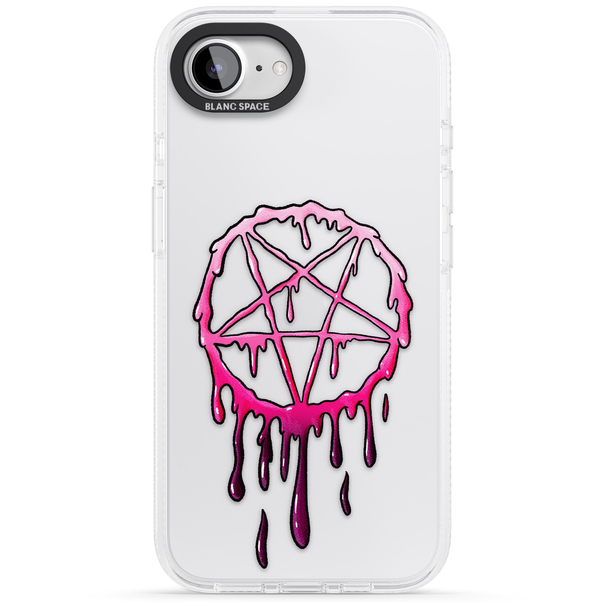 Pentagram of Blood iPhone 16e Clear Case Impact Air - Blanc Space
