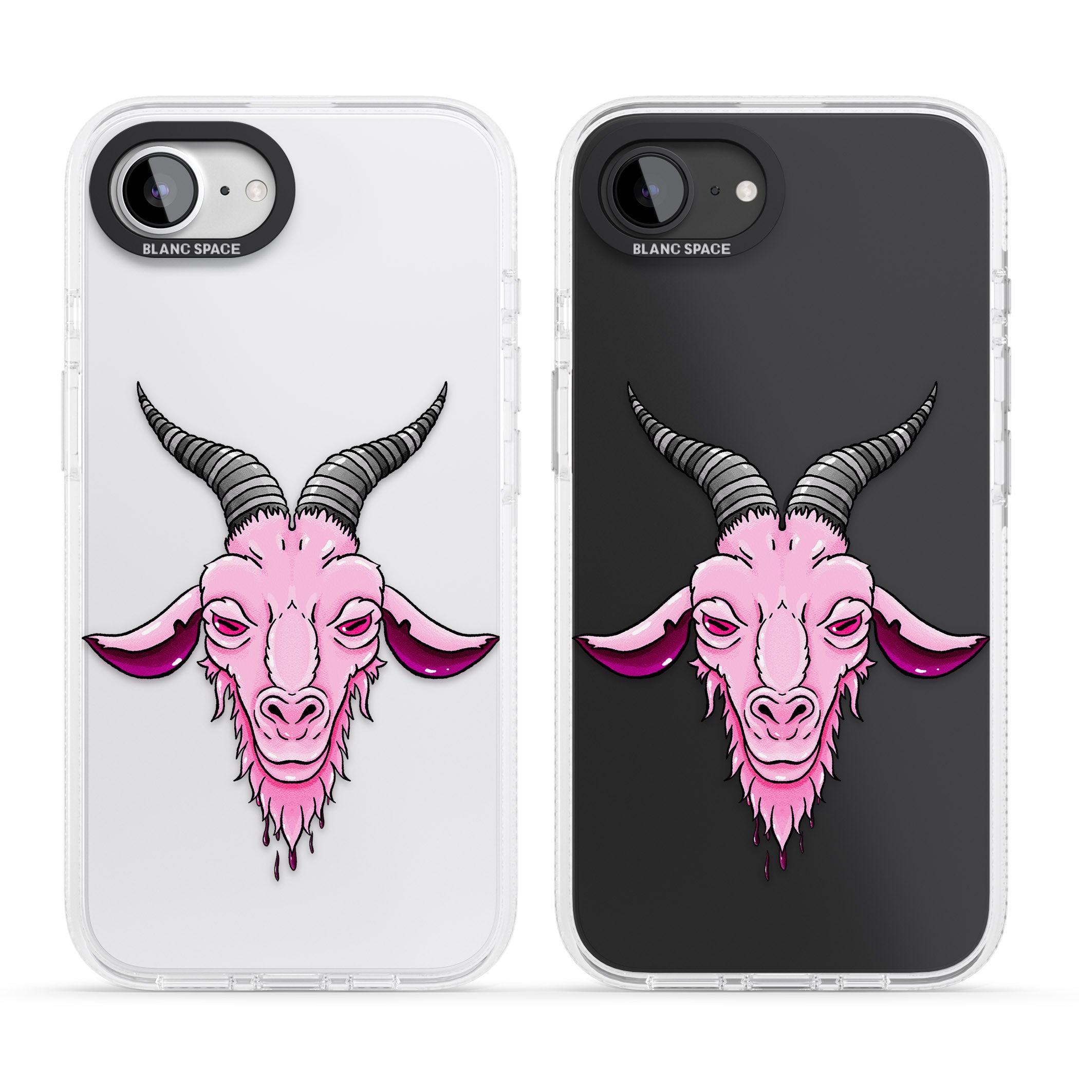 Ba-phomet iPhone 16e Clear Case Impact Air - Blanc Space