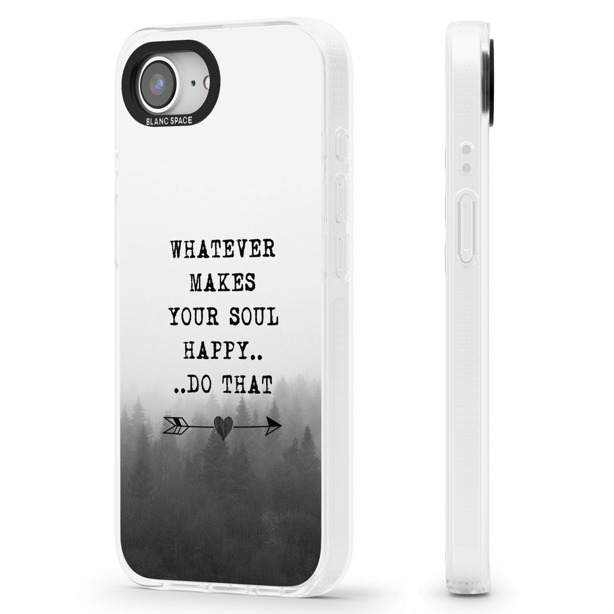 Whatever Makes Your Soul Quote iPhone 16e Clear Case Impact Air - Blanc Space