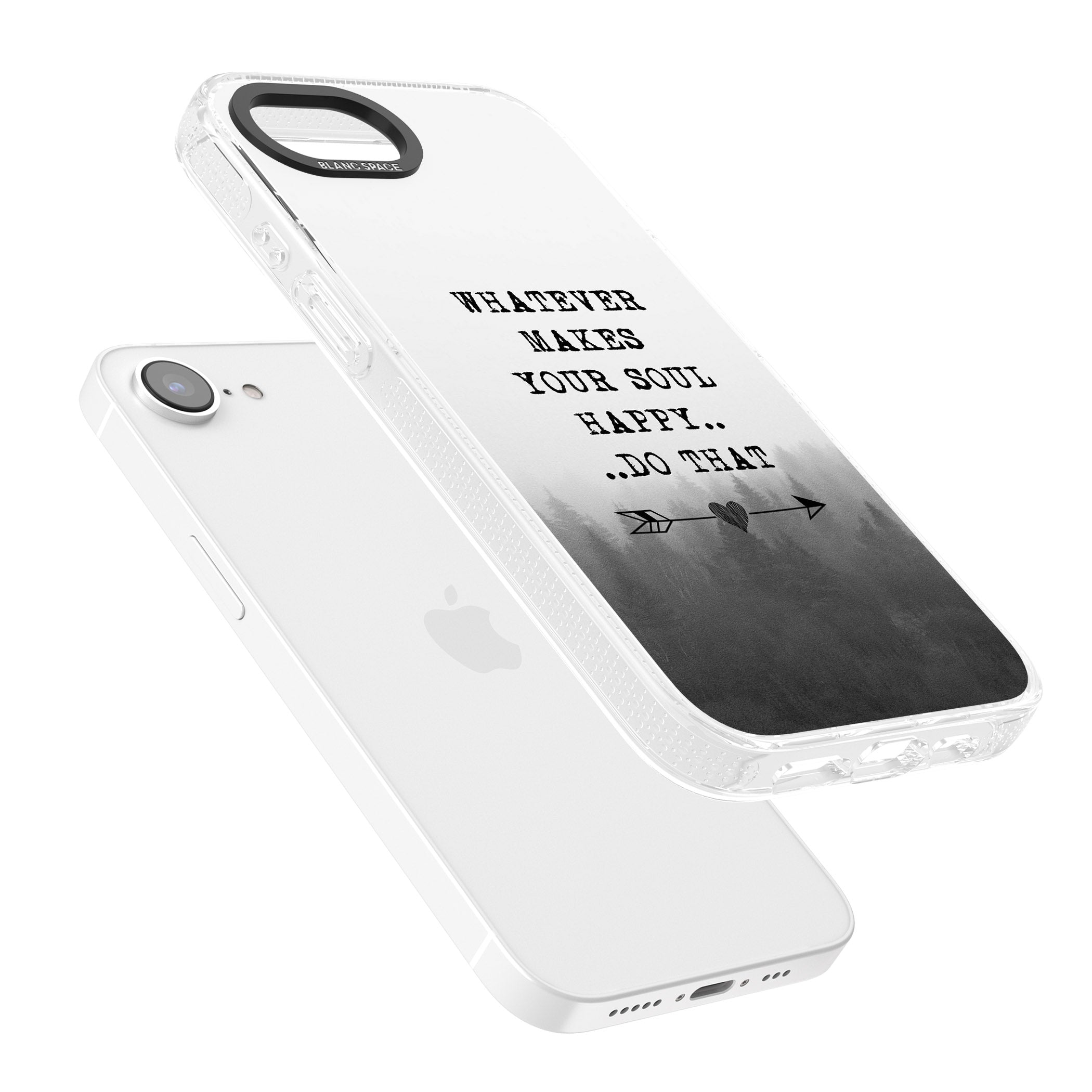 Whatever Makes Your Soul Quote iPhone 16e Clear Case Impact Air - Blanc Space