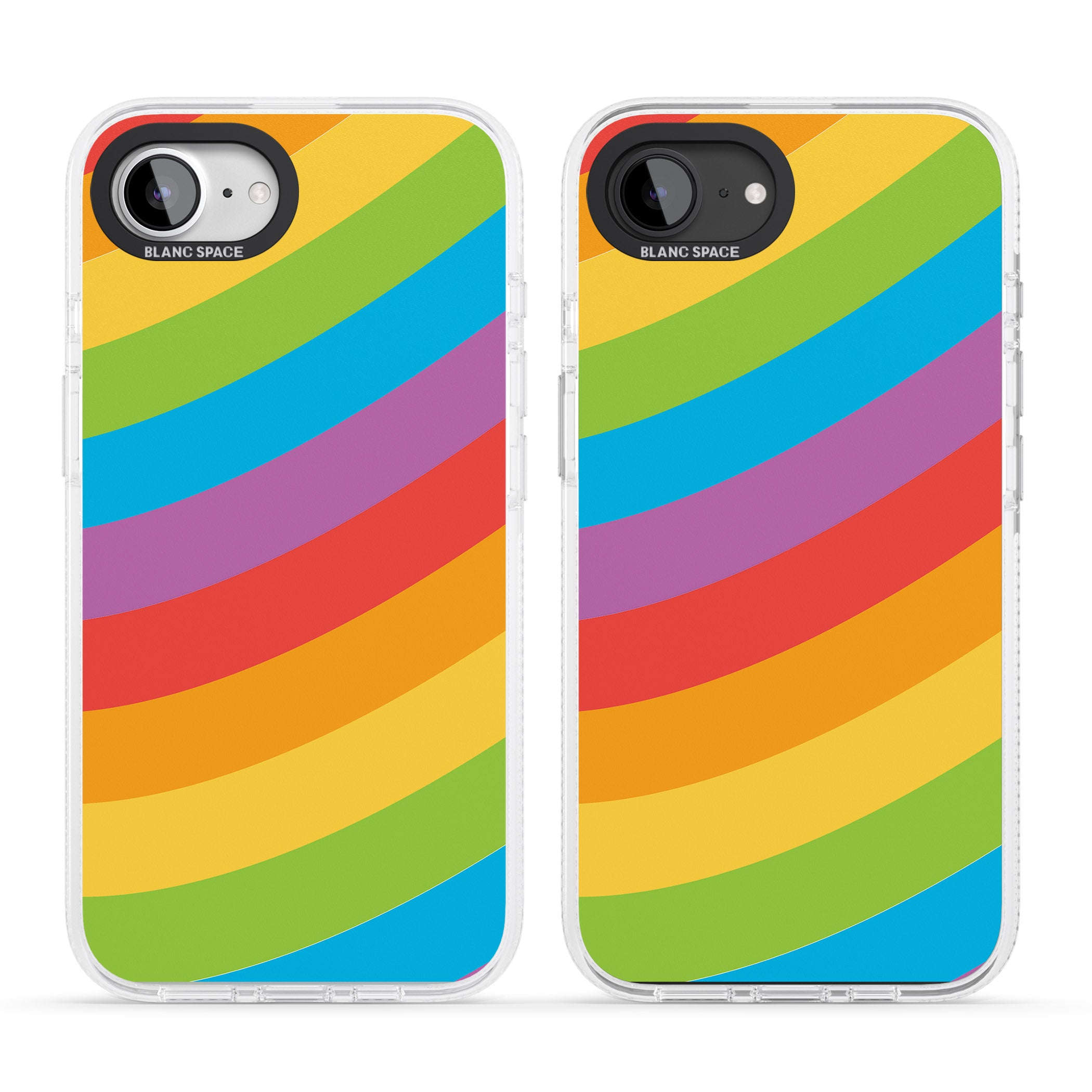 Lucky Rainbow iPhone 16e Clear Case Impact Air - Blanc Space
