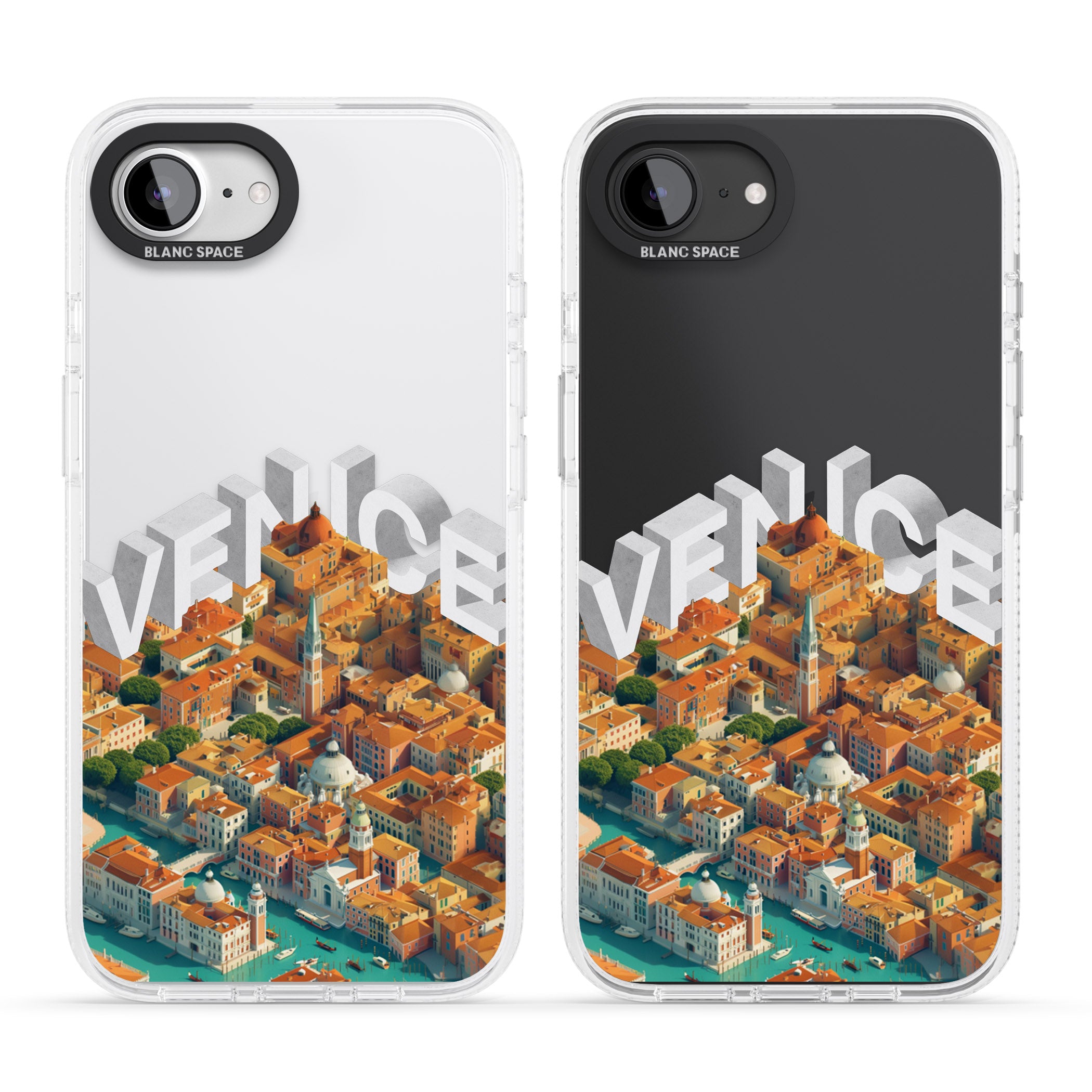 Venice iPhone 16e Clear Case Impact Air - Blanc Space