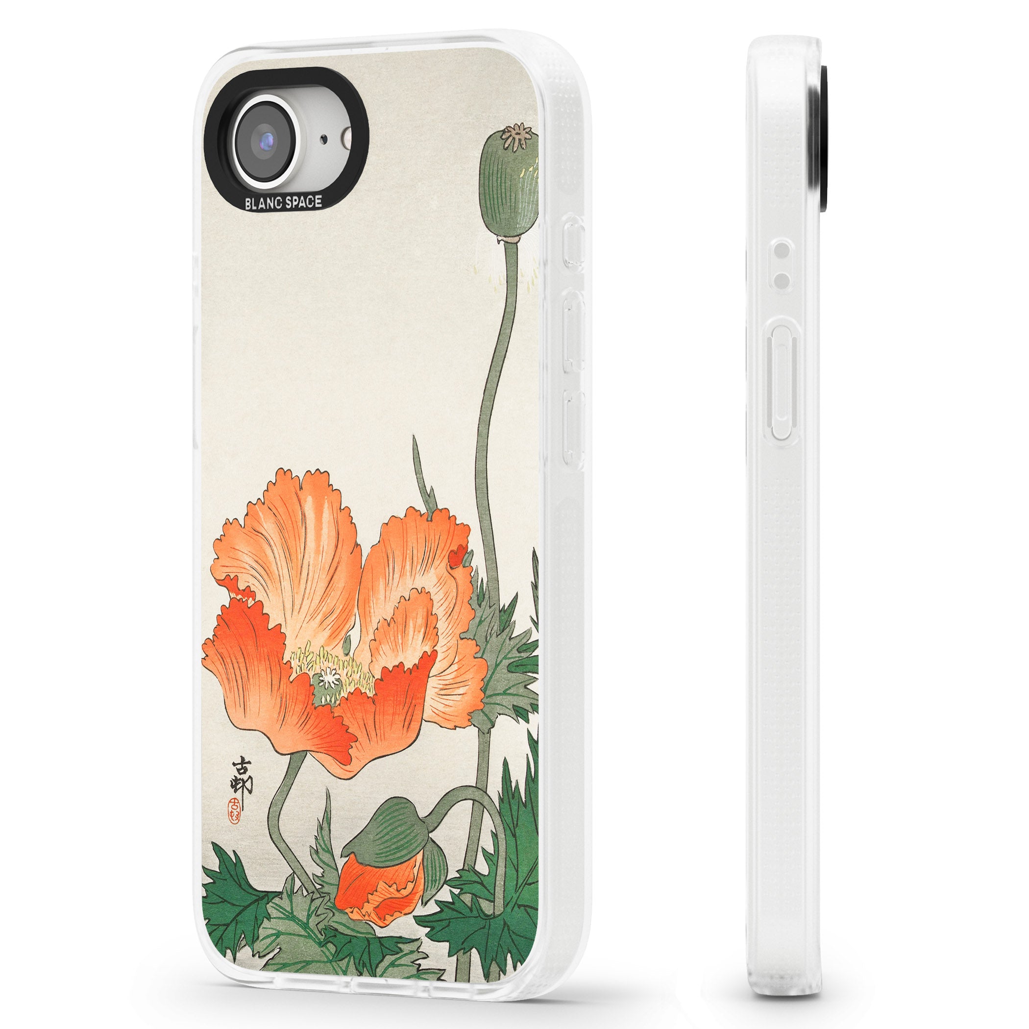 Birds and Plants by Ohara Koson iPhone 16e Clear Case Impact Air - Blanc Space