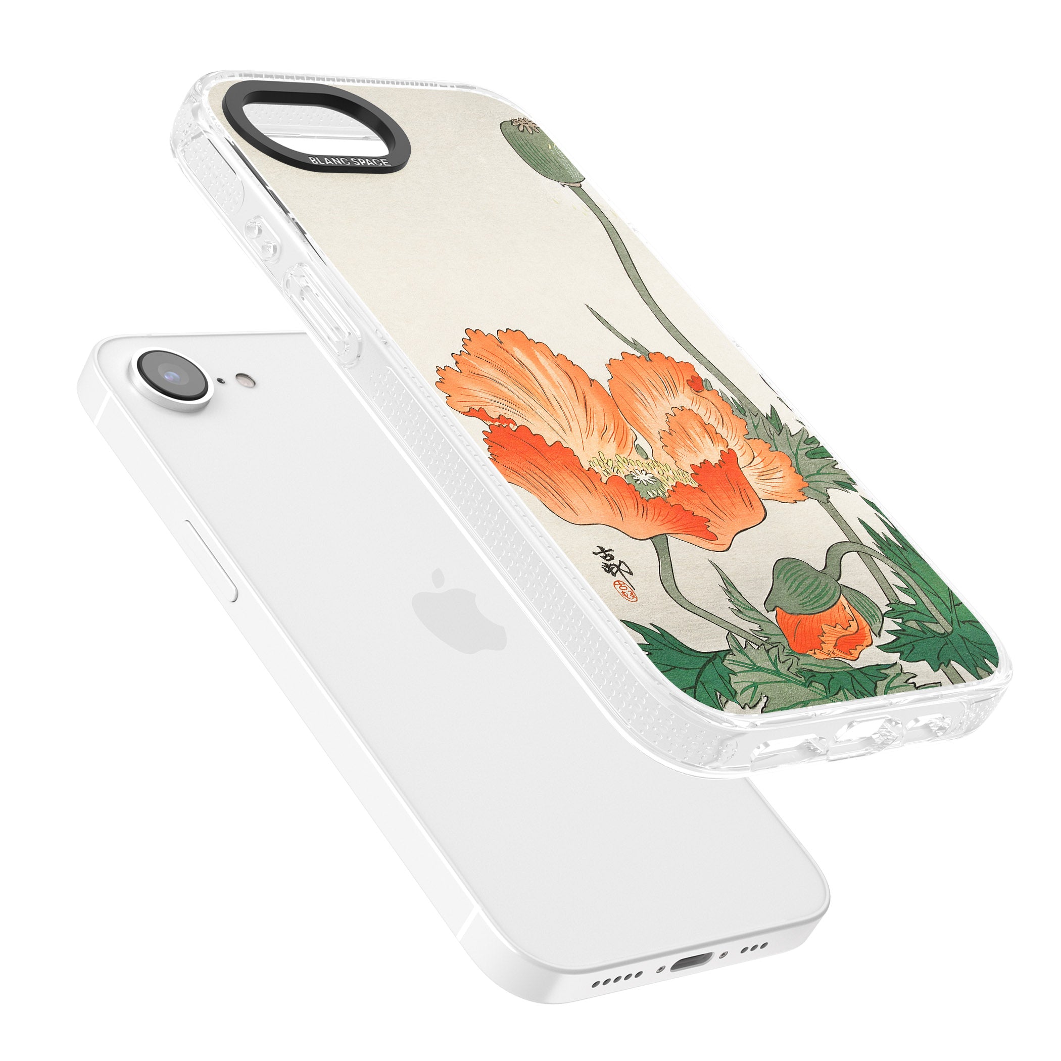 Birds and Plants by Ohara Koson iPhone 16e Clear Case Impact Air - Blanc Space