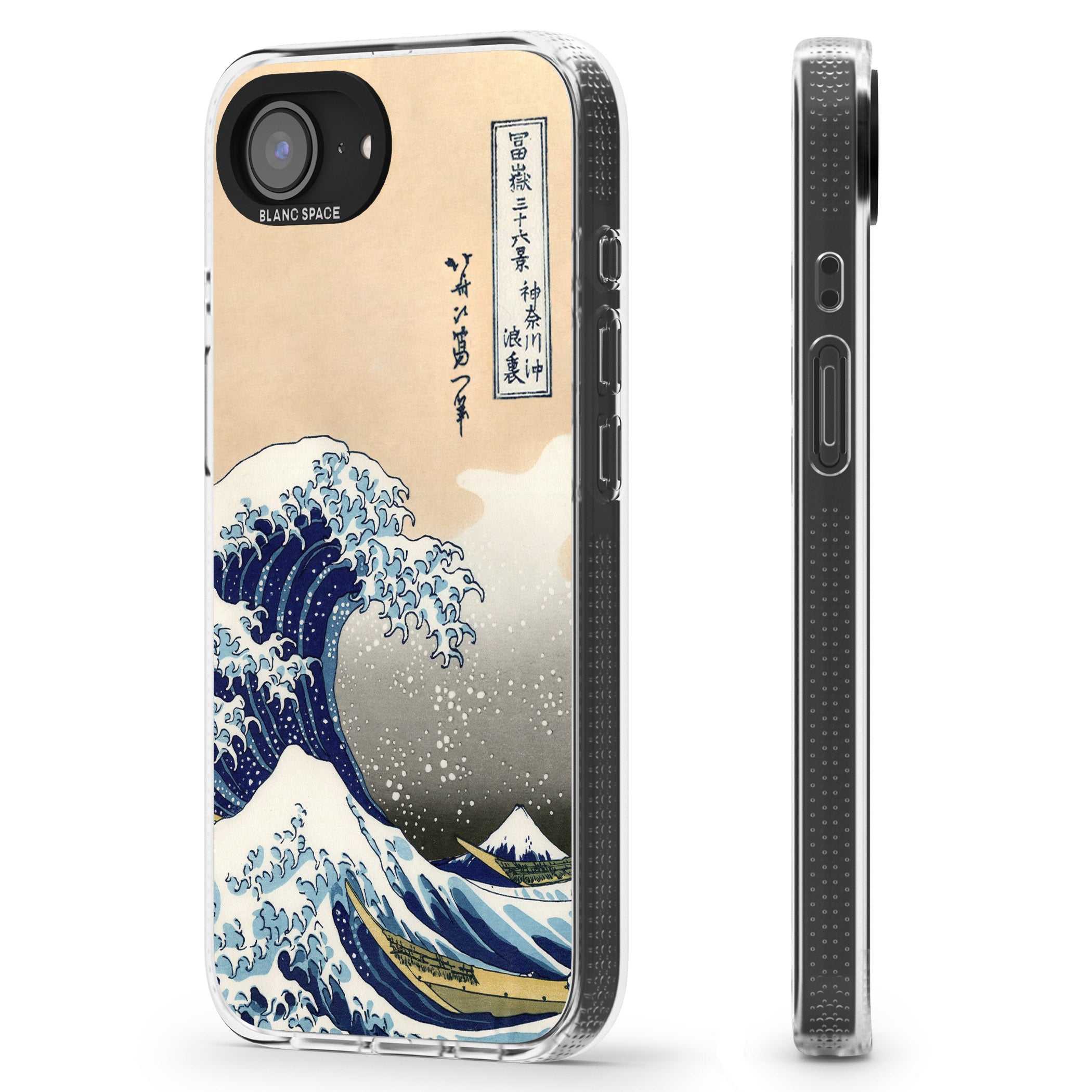 Great Wave iPhone 16e Clear Case Impact Air - Blanc Space