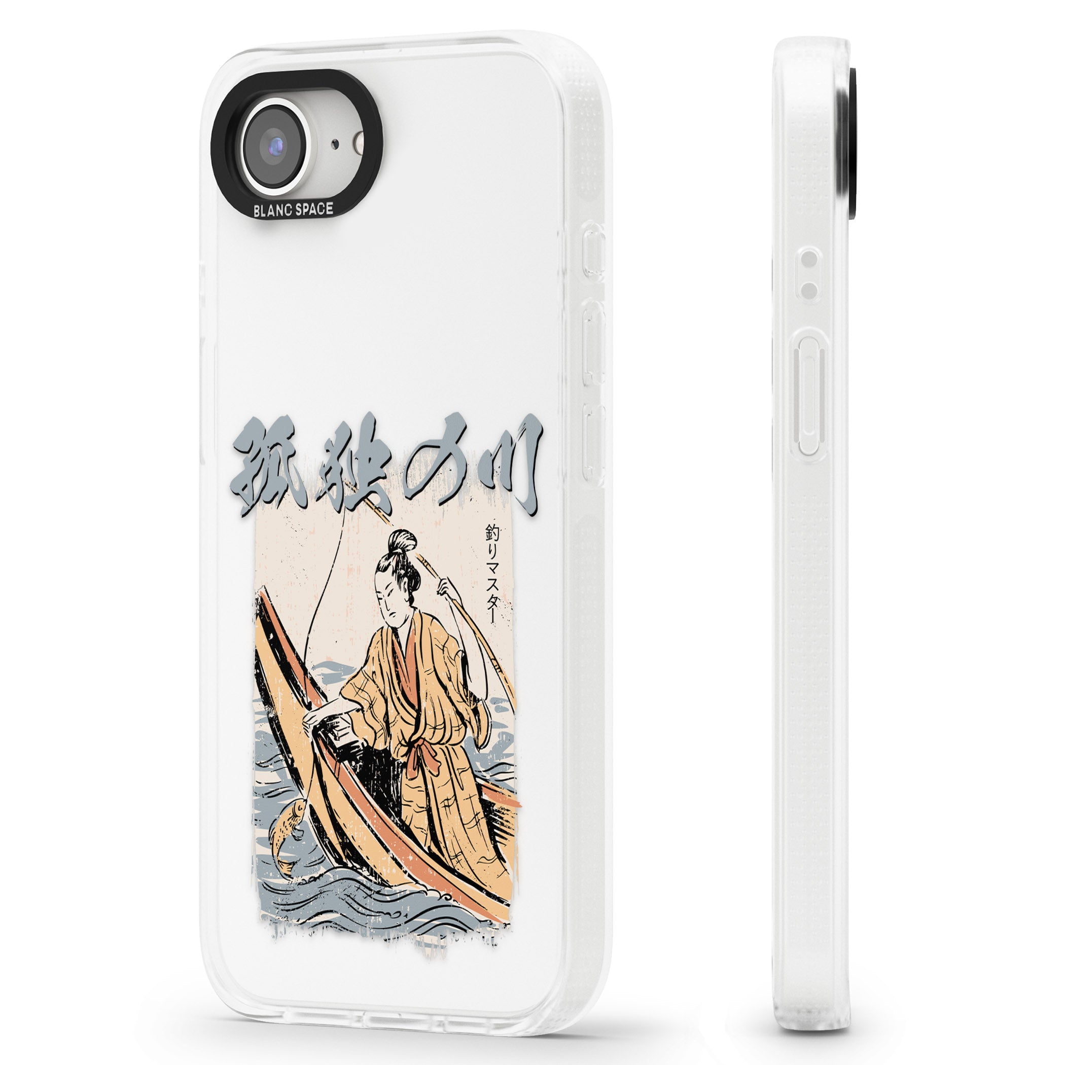 Japanese River iPhone 16e Clear Case Impact Air - Blanc Space