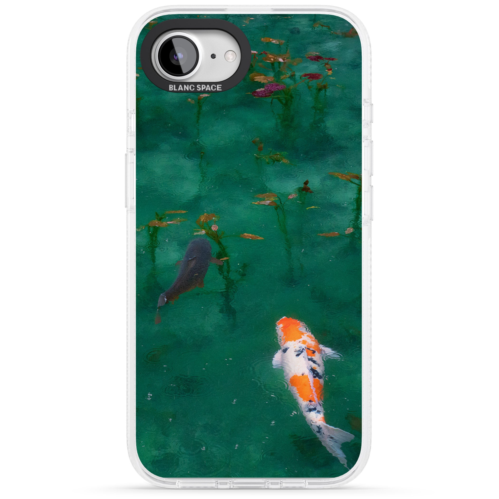 Koi Fish iPhone 16e Clear Case Impact Air - Blanc Space