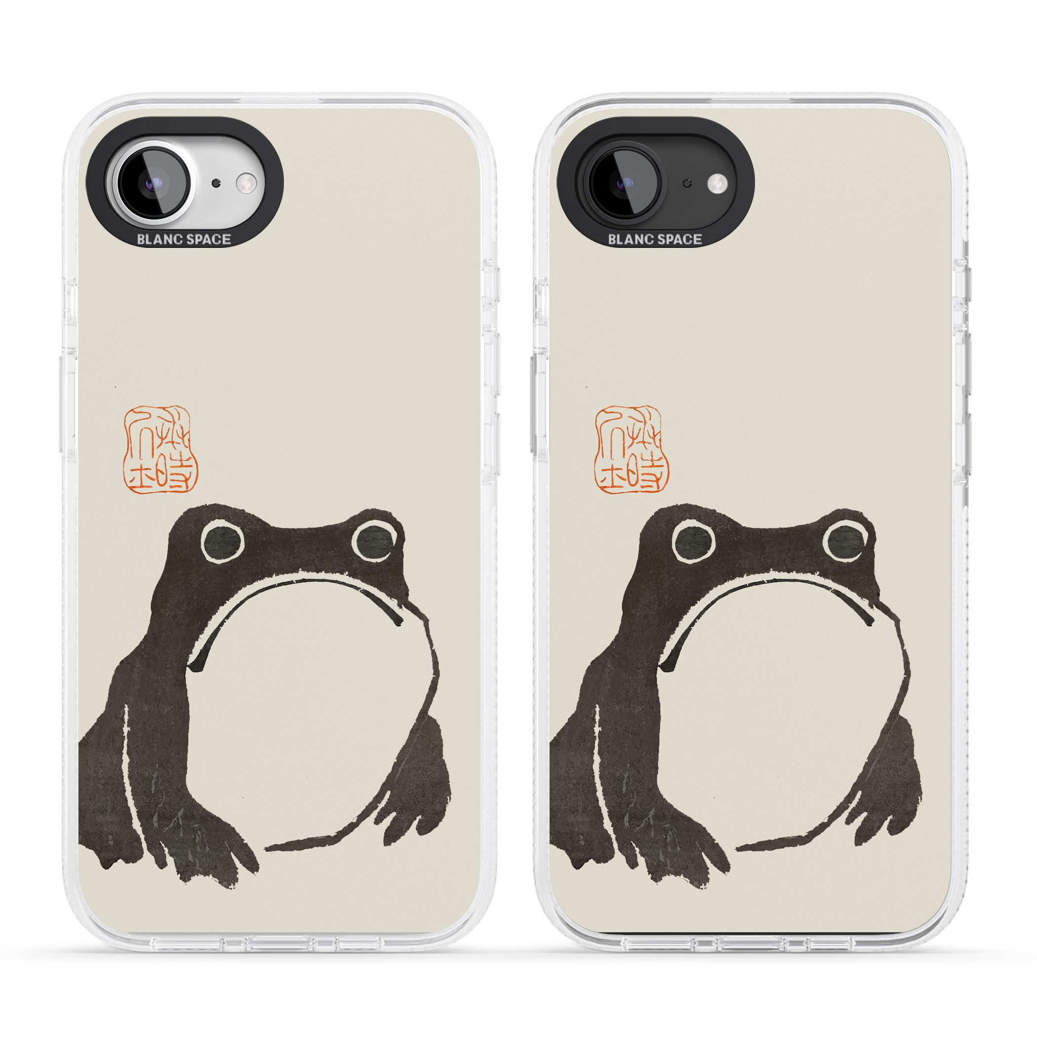 Matsumoto Hoji Frog iPhone 16e Clear Case Impact Air - Blanc Space