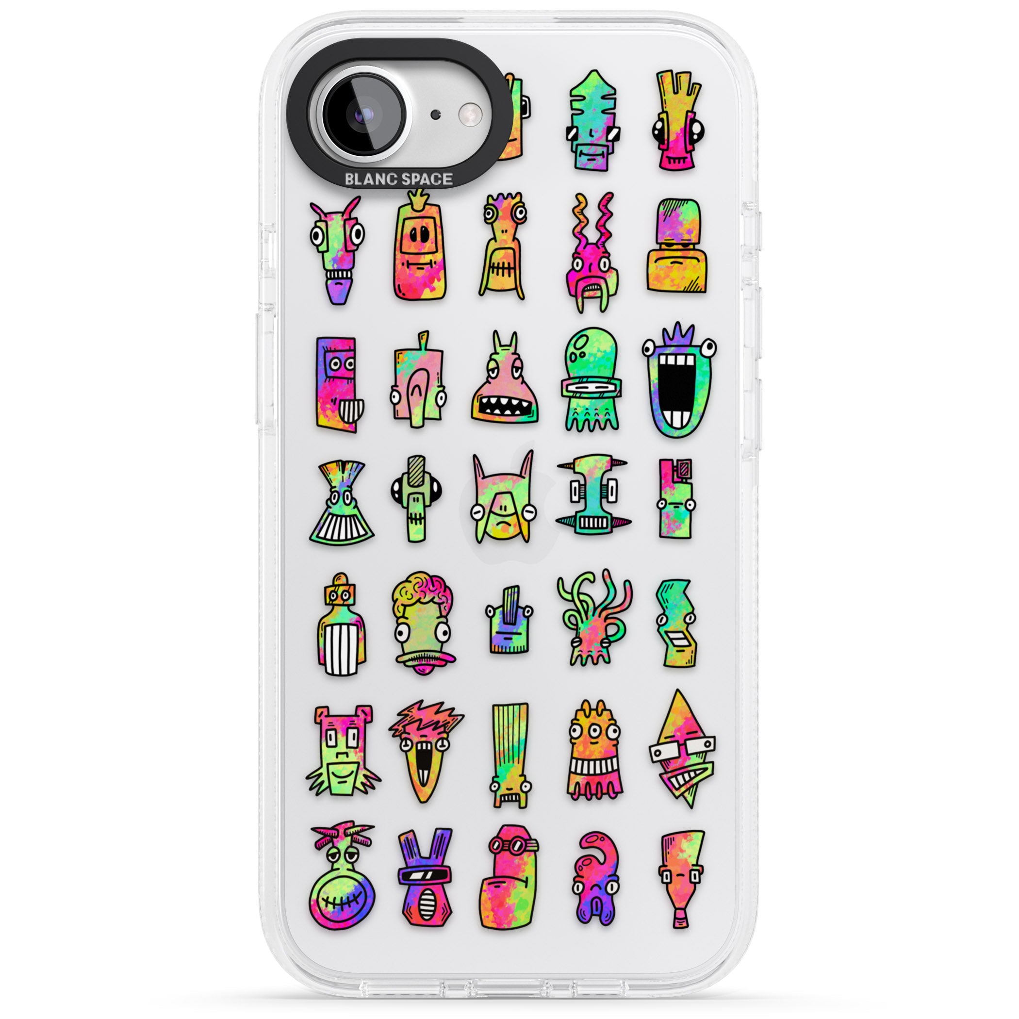 Splashy Friends iPhone 16e Clear Case Impact Air - Blanc Space