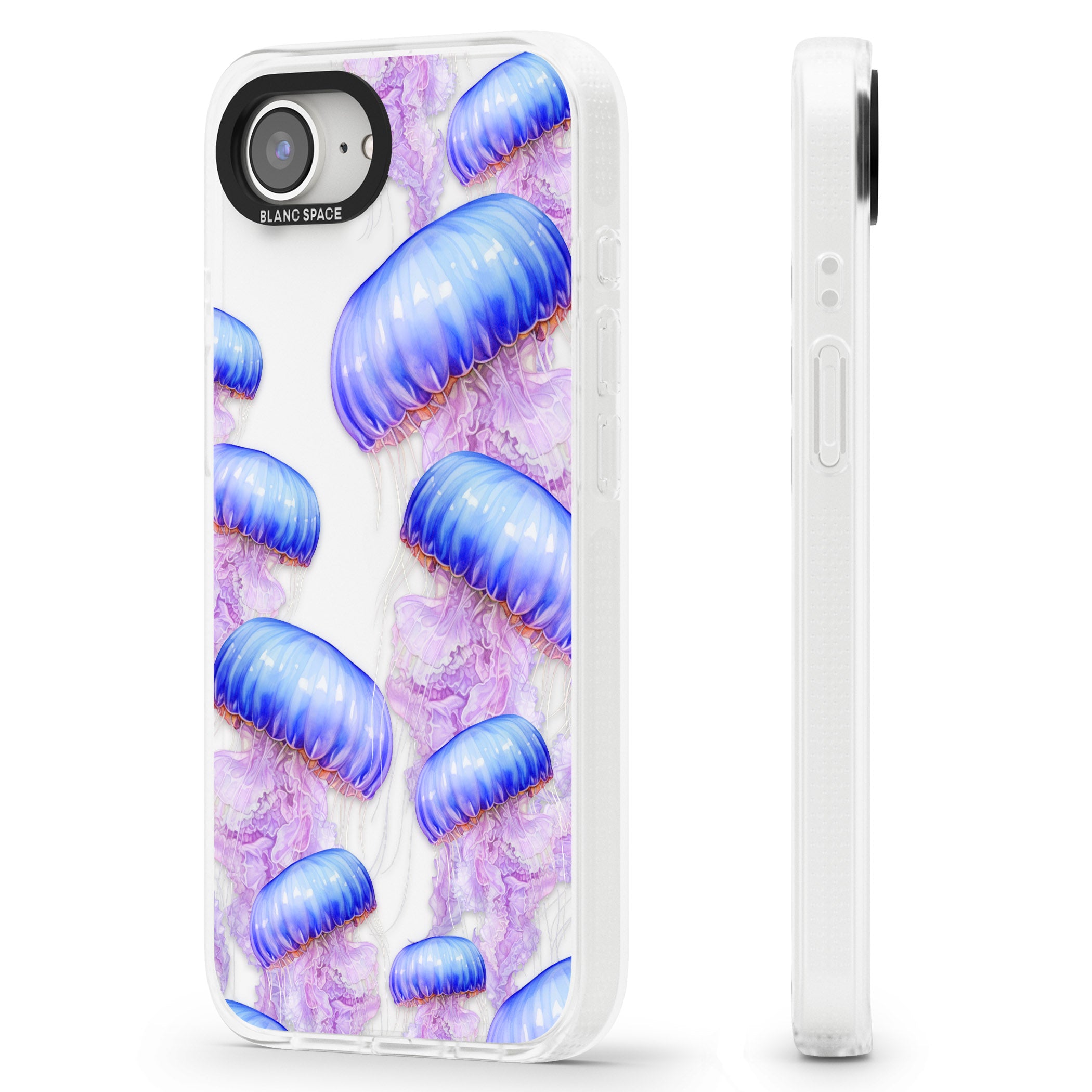 Jellyfish iPhone 16e Clear Case Impact Air - Blanc Space