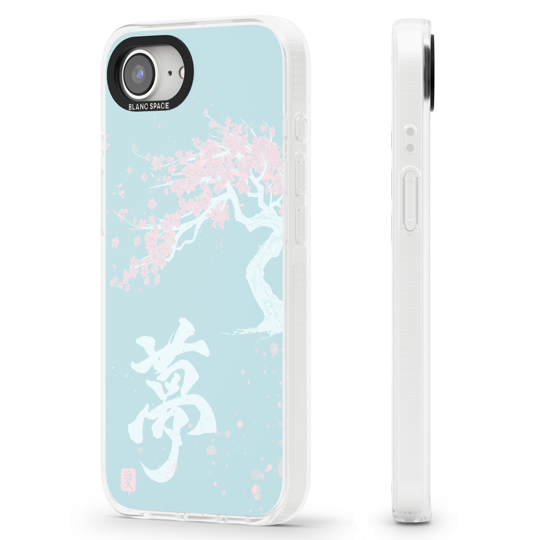 Dreams & Cherry Blossom iPhone 16e Clear Case Impact Air - Blanc Space