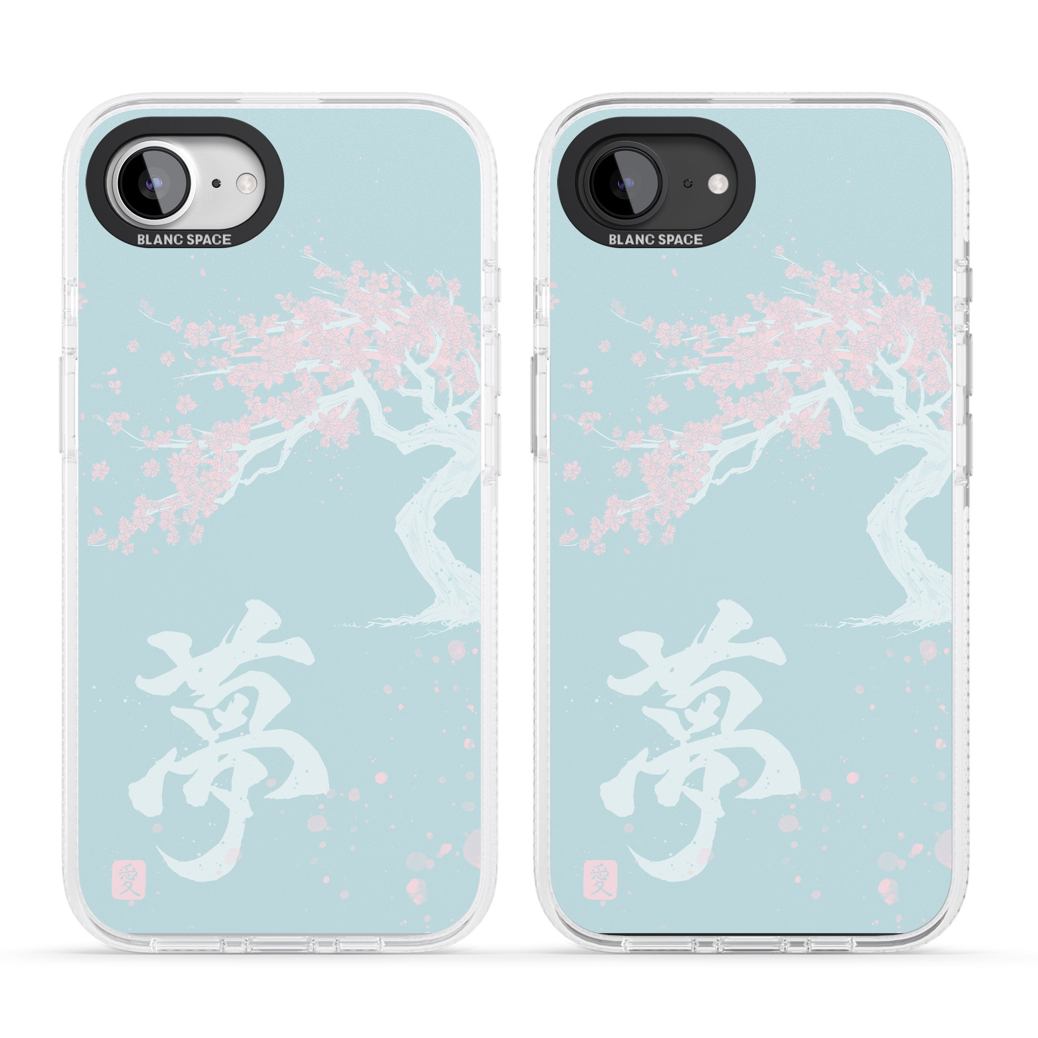 Dreams & Cherry Blossom iPhone 16e Clear Case Impact Air - Blanc Space